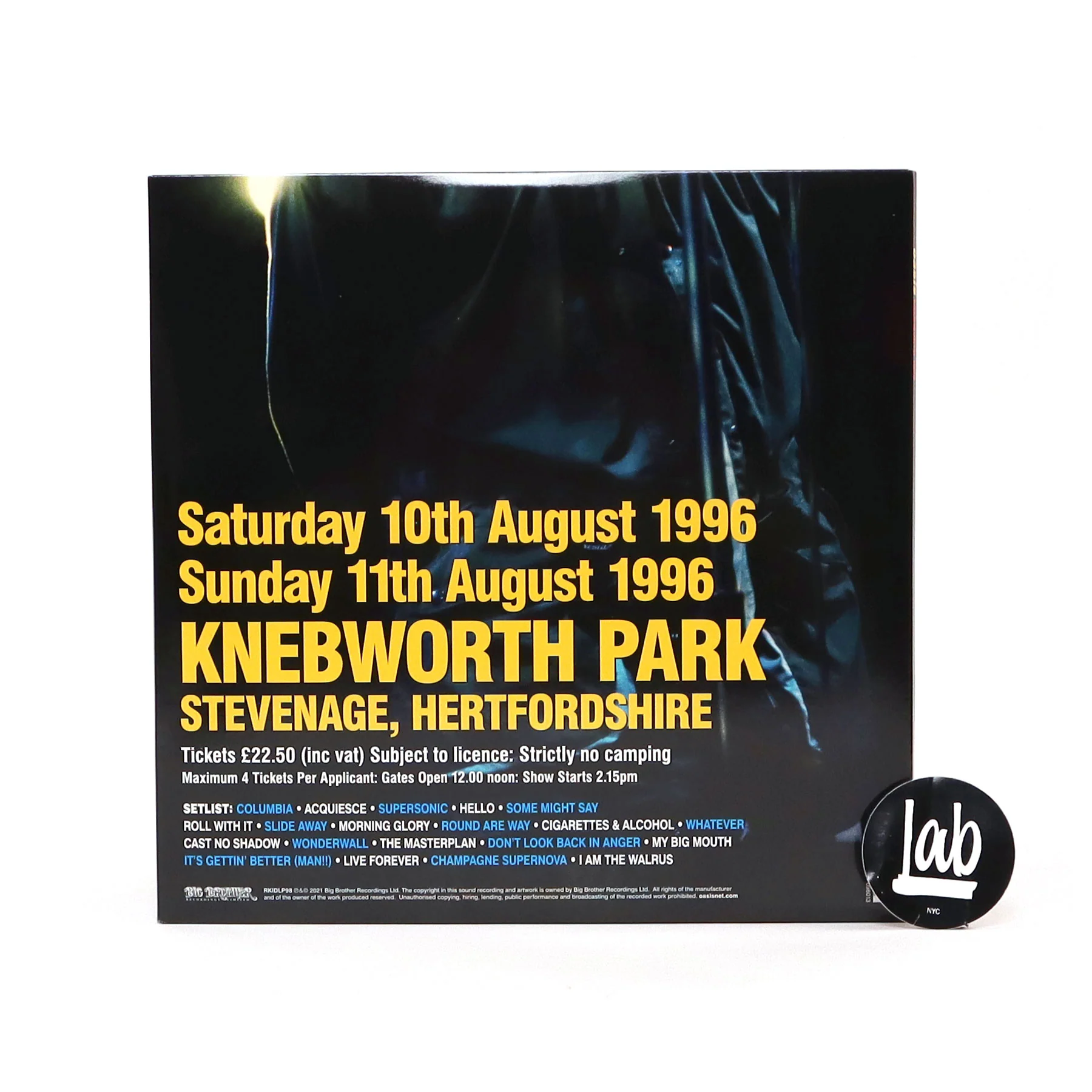 Oasis: Knebworth 1996 (180g) Vinyl 3LP - Image 3