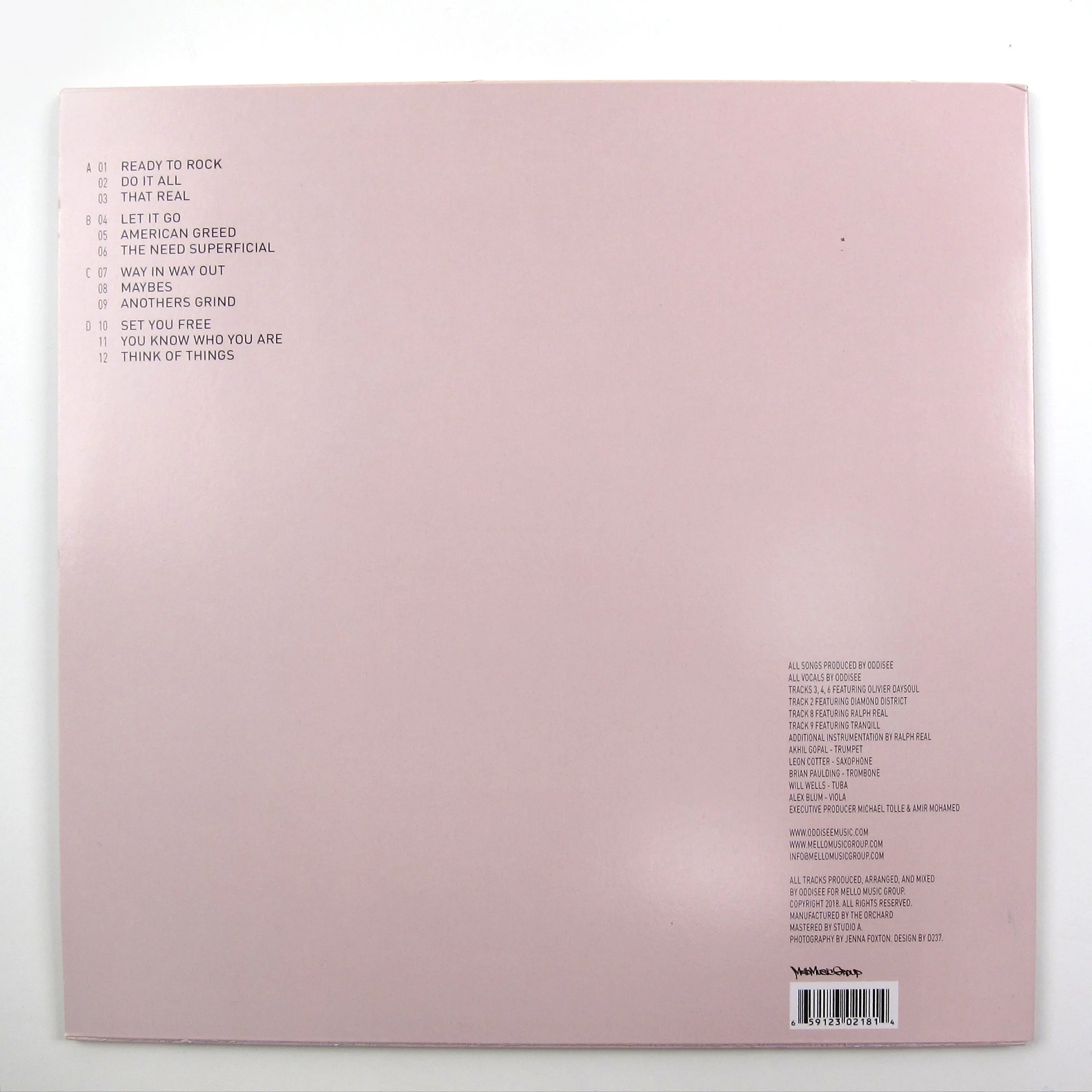 Oddisee: People Hear What They See (Dover White Colored Vinyl) Vinyl 2LP - Image 3