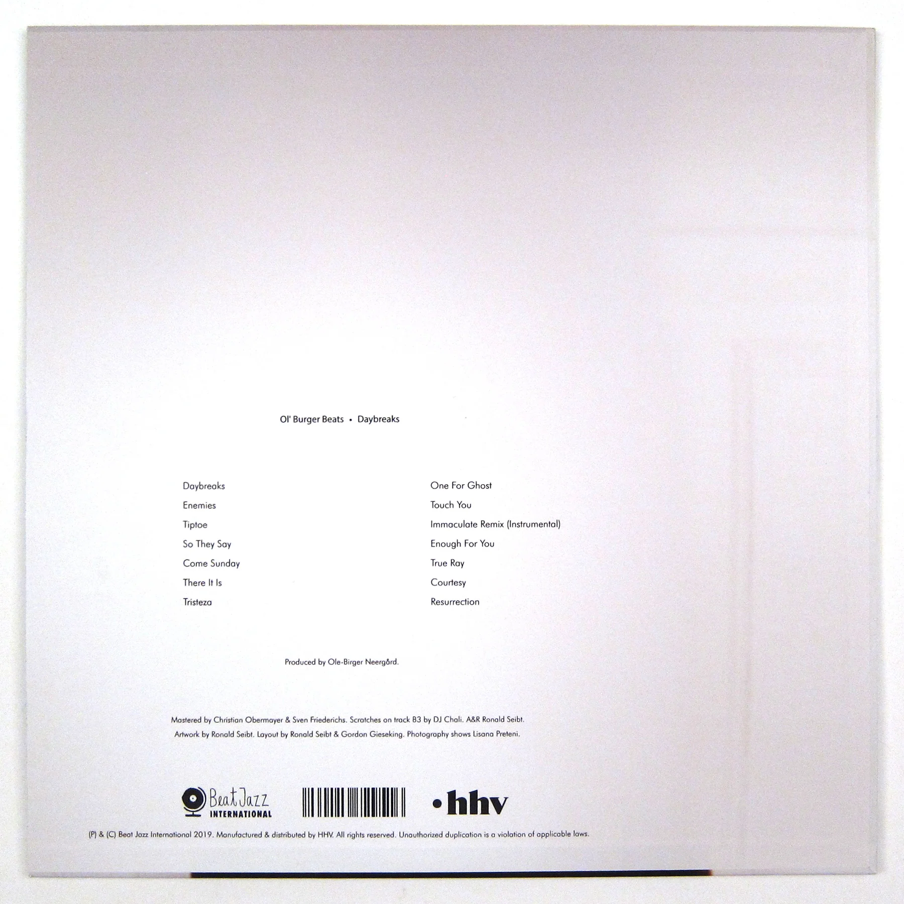 Ol' Burger Beats: Daybreaks Vinyl LP - Image 2