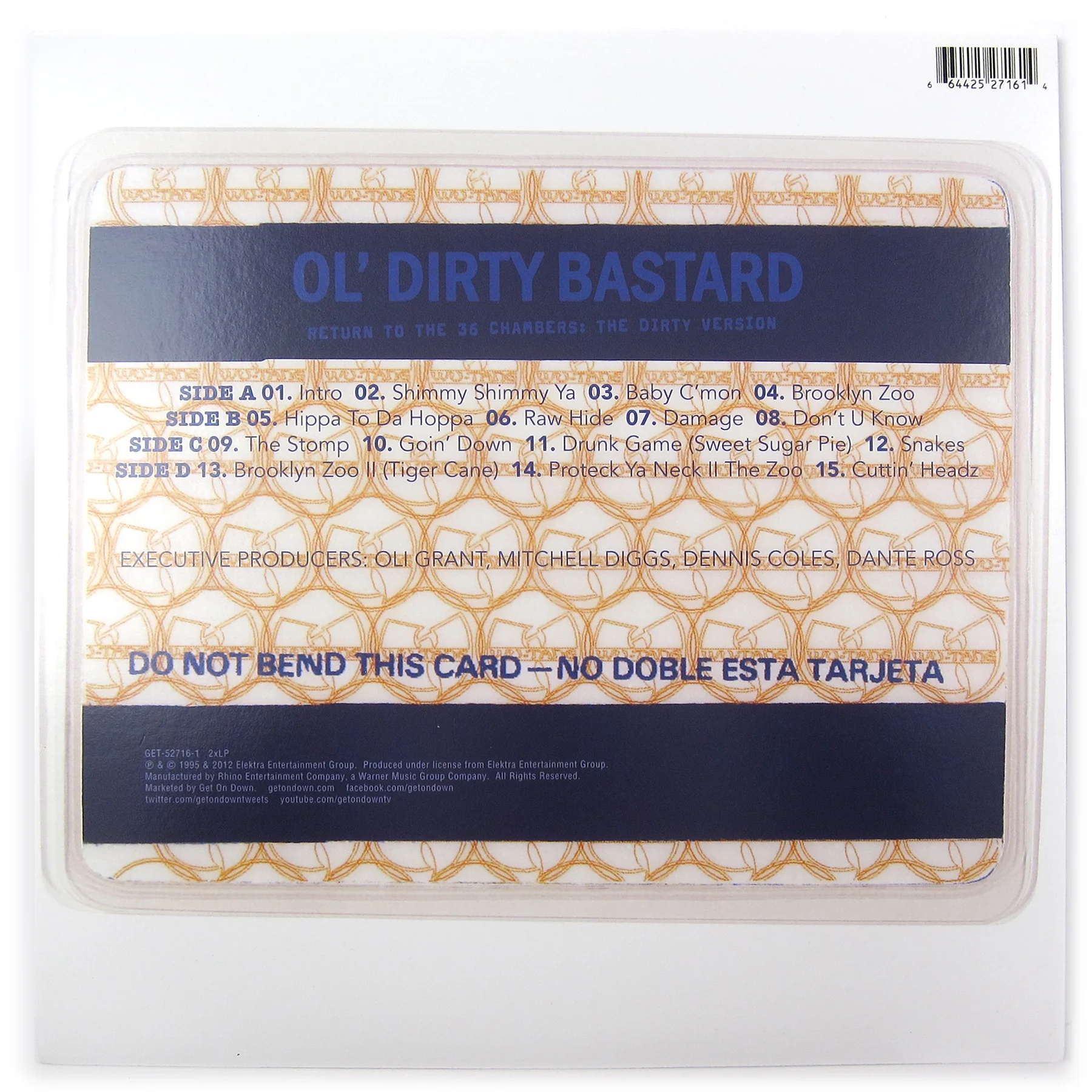 Ol' Dirty Bastard: Return To The 36 Chambers - The Dirty Version Vinyl 2LP - Image 3