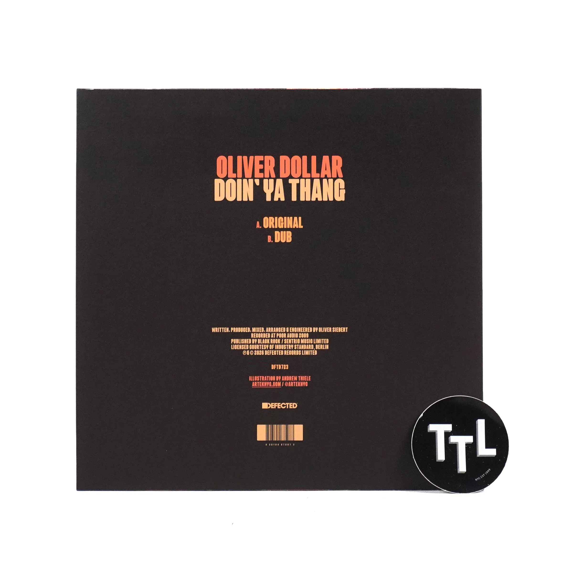 Oliver Dollar: Doinâ Ya Thang (Import) Vinyl 12" - Image 2