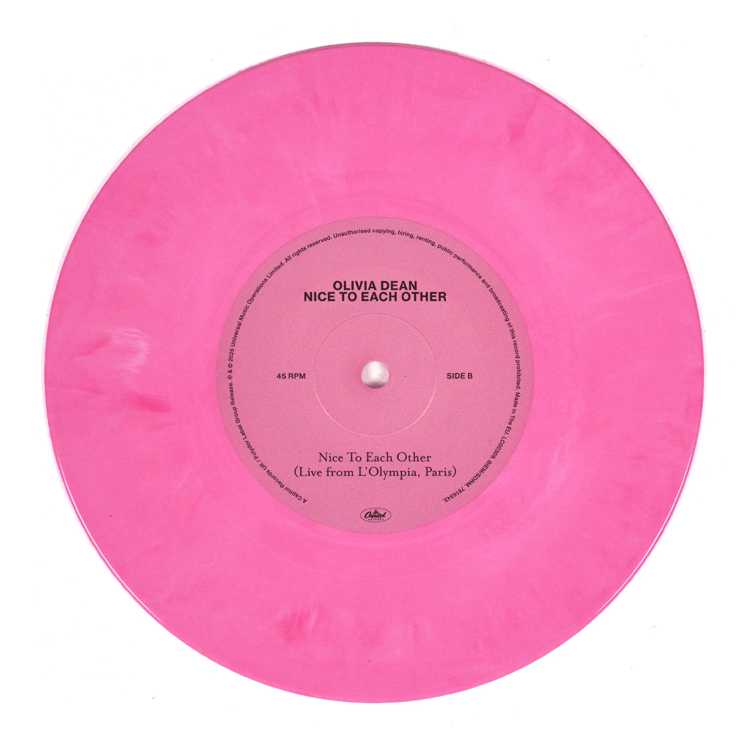 Olivia Dean: Nice To Each Other (Indie Exclusive Colored Vinyl) Vinyl 7" - Image 2