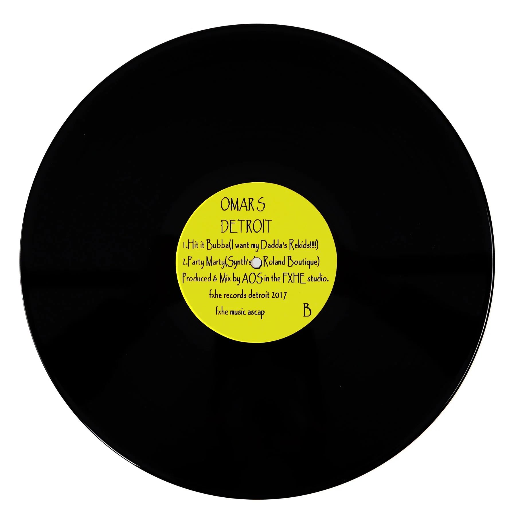 Omar-S: Hit It Bubba Vinyl 12" - Image 2