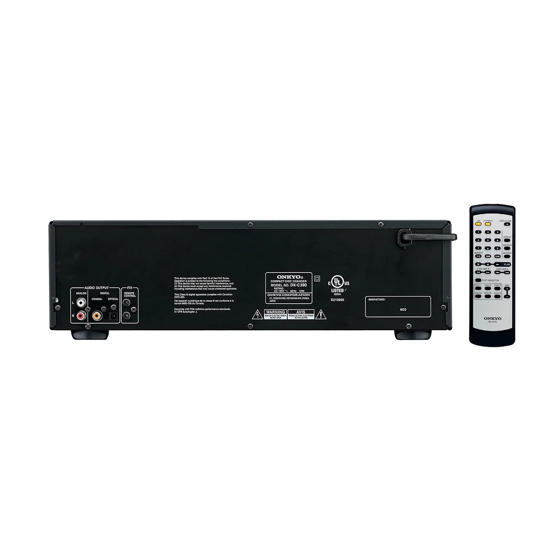Onkyo: DX-C390 6-Disc Carousel CD Changer (Open Box Special) - Image 8