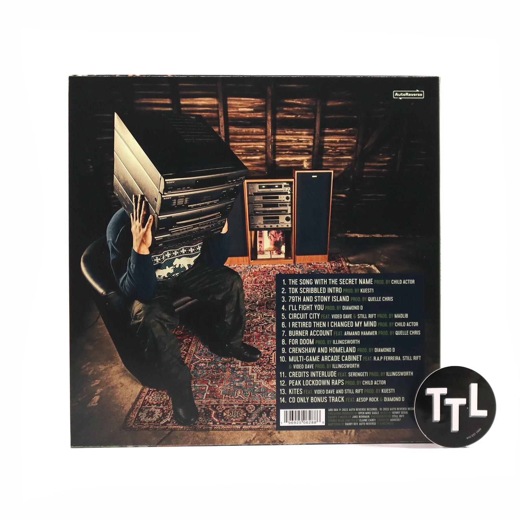 Open Mike Eagle: Component System With The Auto Reverse Vinyl LP - Image 3