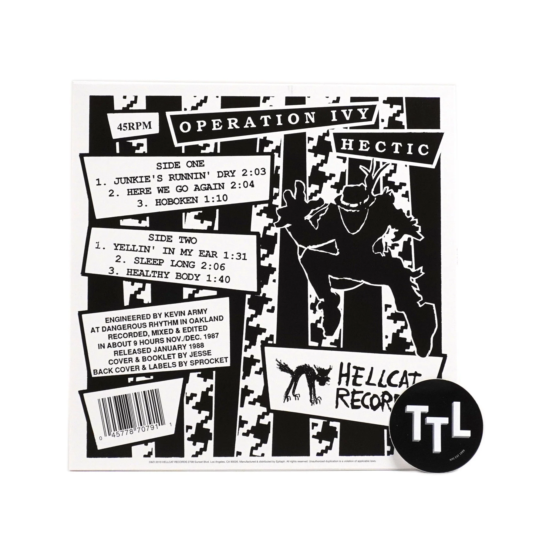 Operation Ivy: Hectic EP (Colored Vinyl) Vinyl LP - Image 3