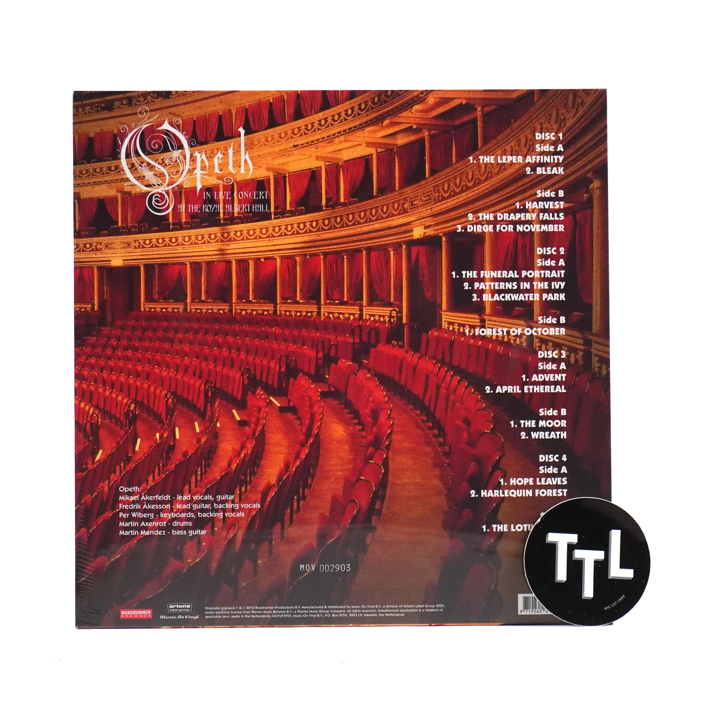 Opeth: In Live Concert At The Royal Albert Hall (180g, Colored Vinyl) Vinyl 4LP Boxset - Image 6
