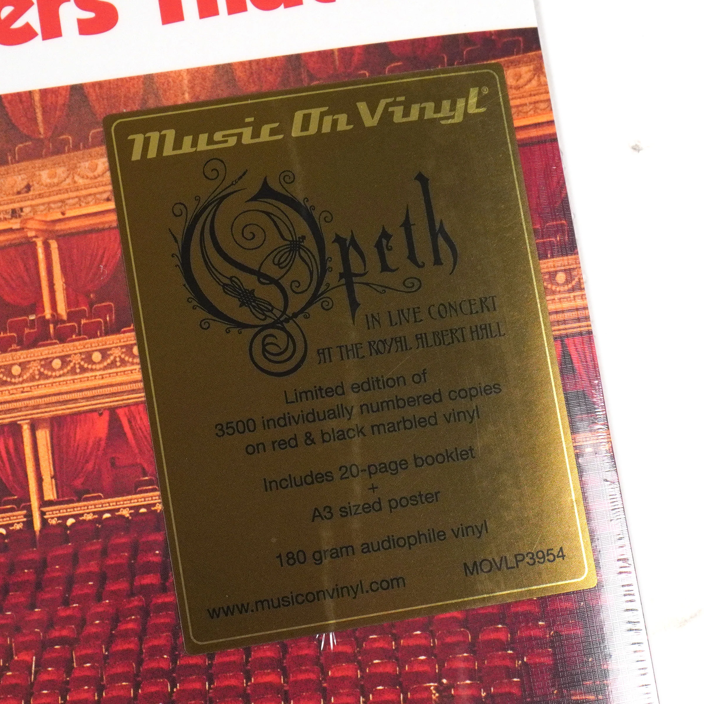 Opeth: In Live Concert At The Royal Albert Hall (180g, Colored Vinyl) Vinyl 4LP Boxset - Image 7