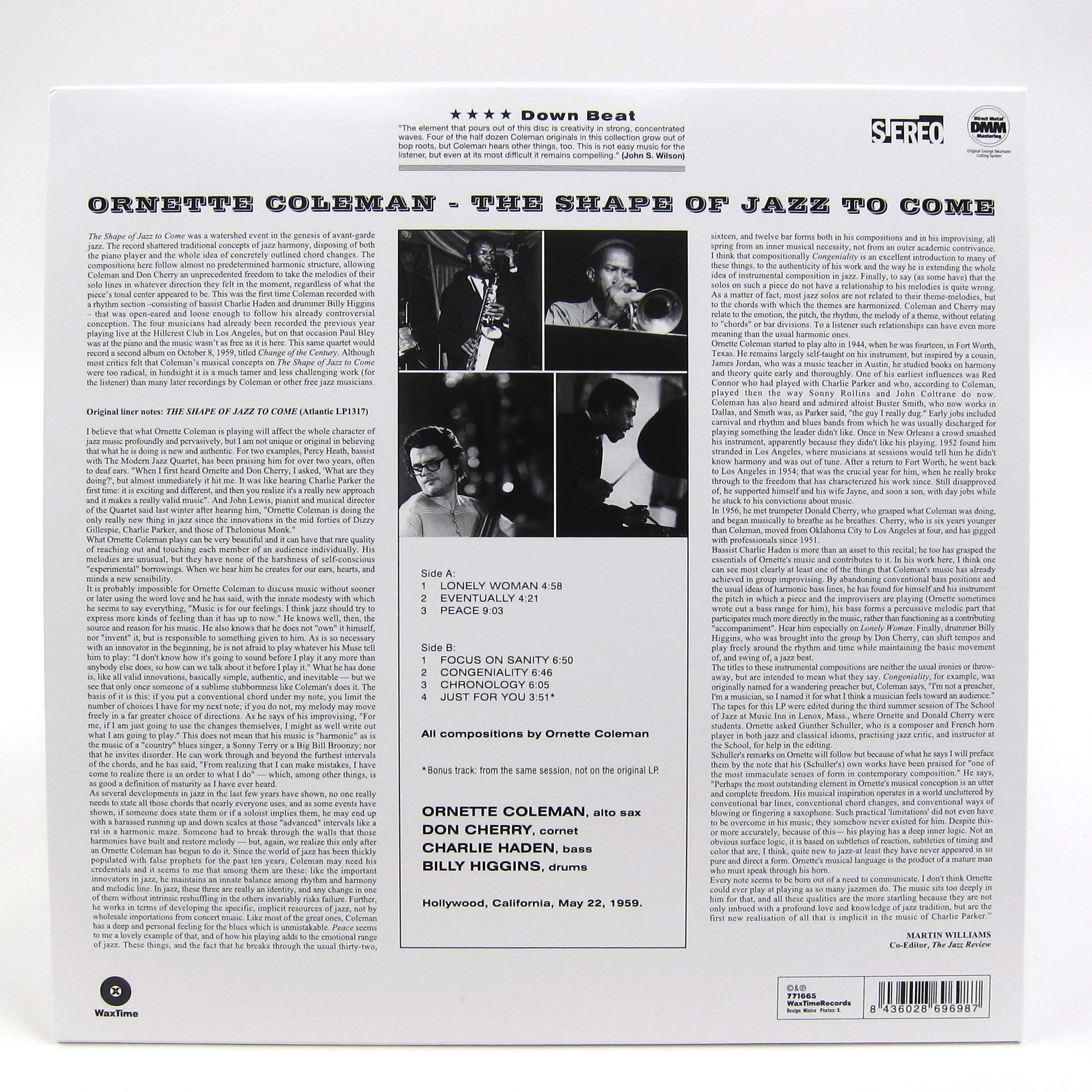 Ornette Coleman: The Shape Of Jazz To Come (180g) Vinyl LP - Image 2