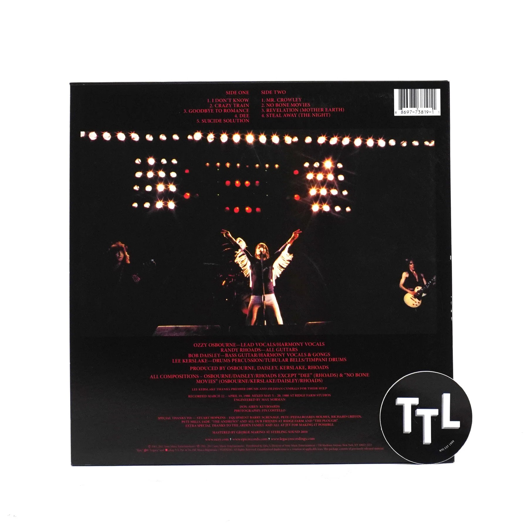 Ozzy Osbourne: Blizzard Of Ozz (180g) Vinyl LP - Image 3