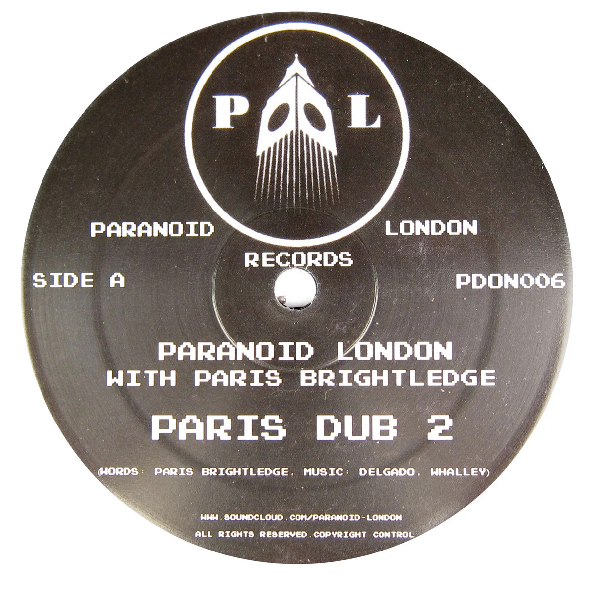 Paranoid London: Paris Dub 2 Vinyl 12"