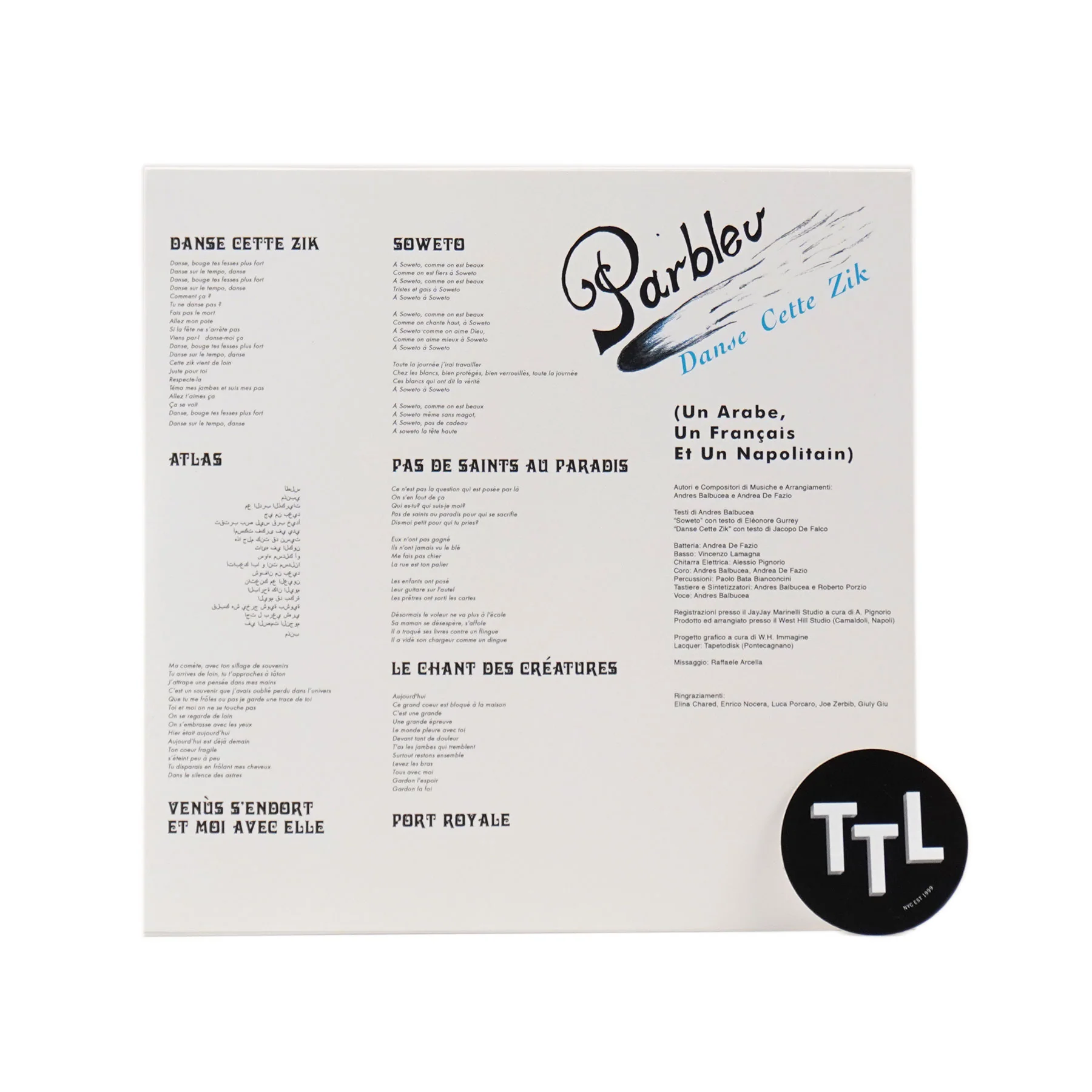 Parbleu: Danse Cette Zik Vinyl LP - Image 2