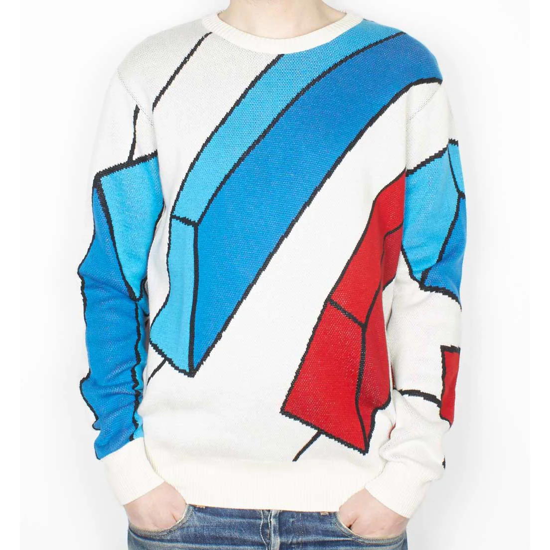 Parra: Rejected Piano Knitted Crewneck Pullover - Off White - Image 2