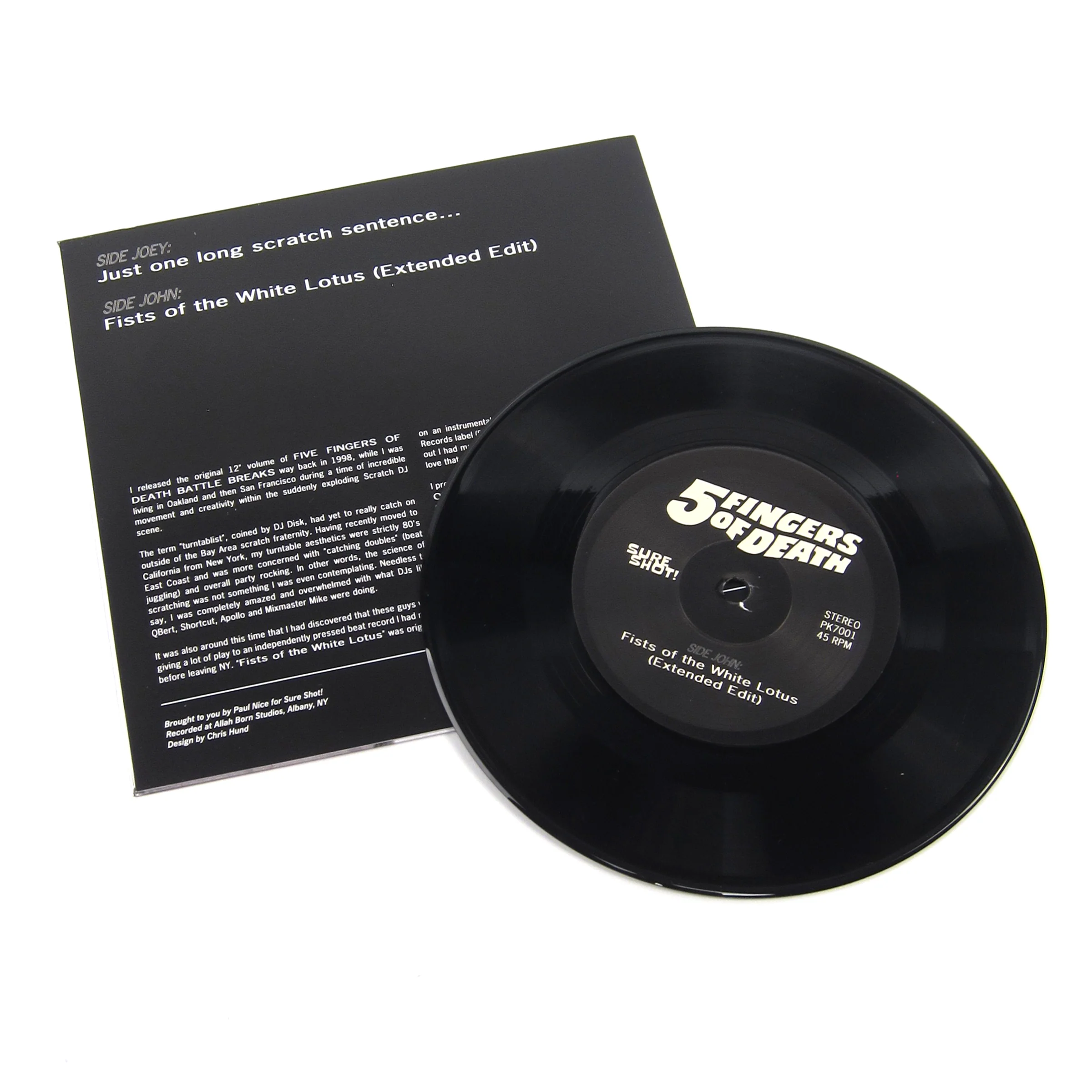 Paul Nice: Five Fingers Of Death - 7 Inch Edition Vinyl 7" - Image 2