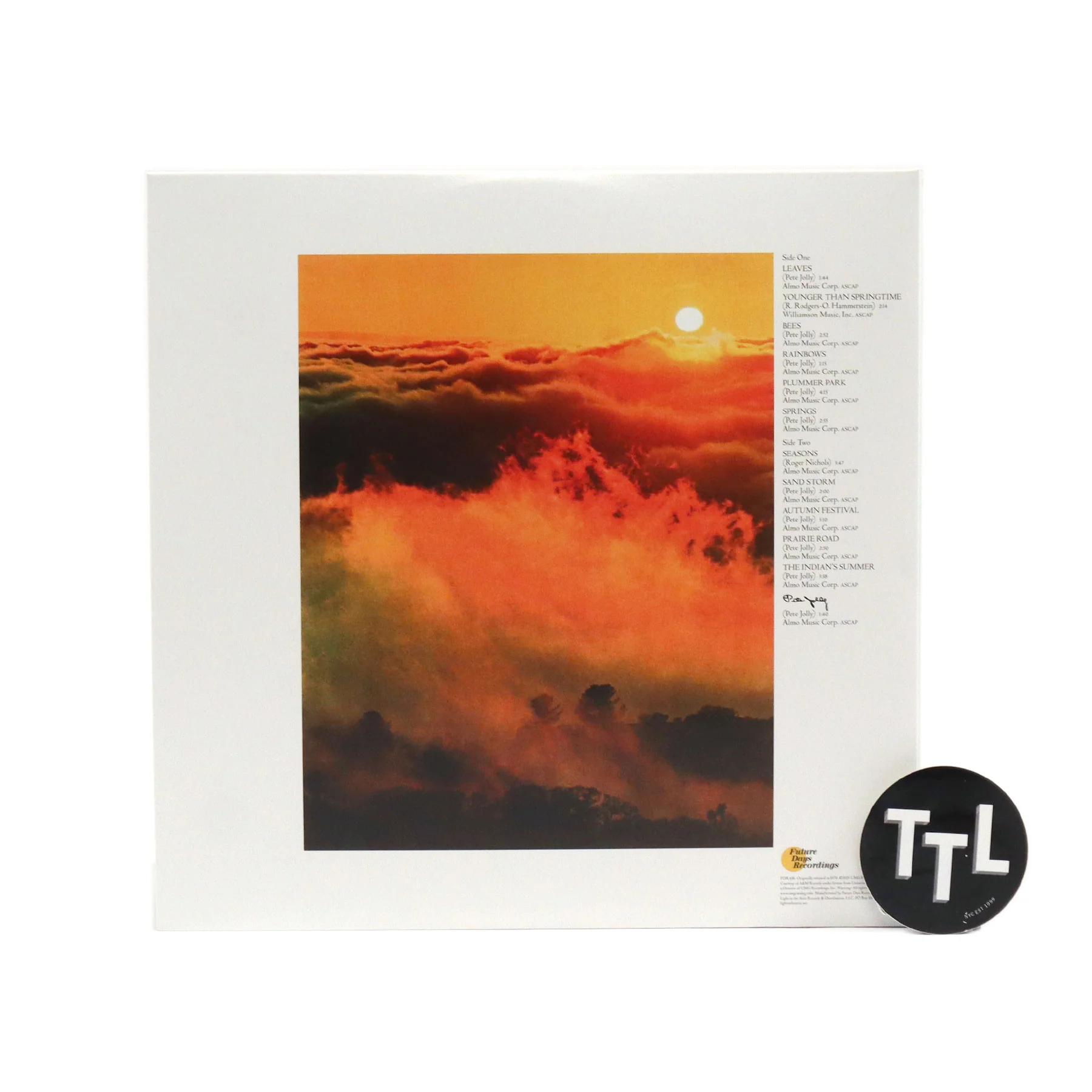 Pete Jolly: Seasons (Amber Colored Vinyl) Vinyl LP - Image 3