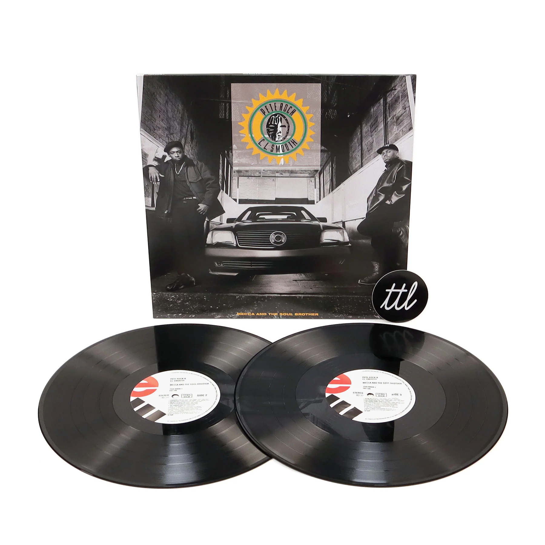 Pete Rock & C.L. Smooth: Mecca And The Soul Brother (Import) Vinyl 2LP - Image 2
