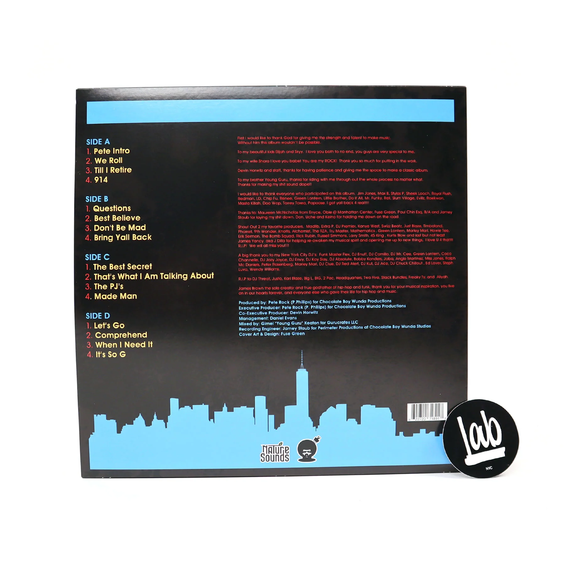 Pete Rock: NY's Finest Instrumentals (Colored Vinyl) Vinyl 2LP - Image 3