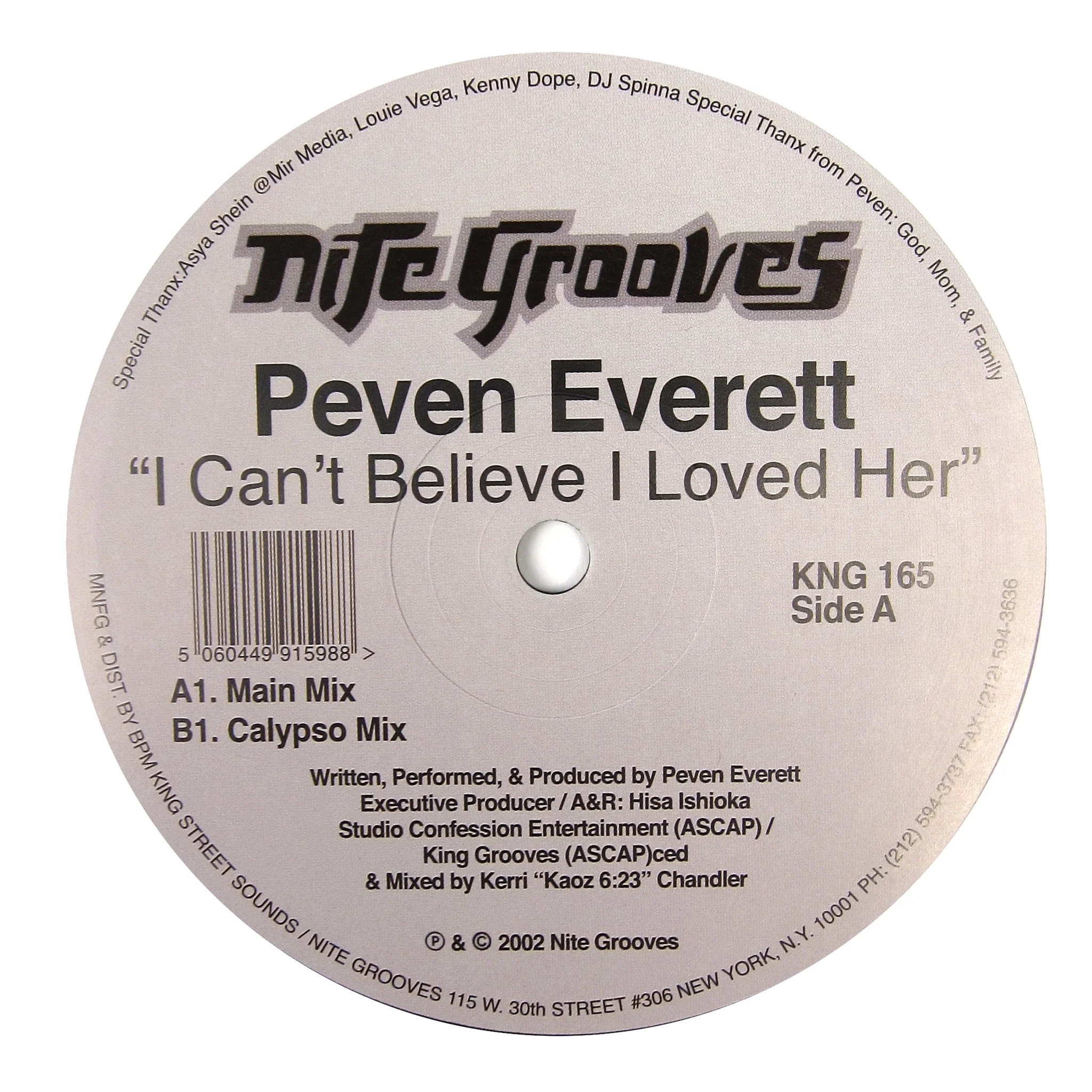 Peven Everett: I Can't Believe I Loved Her Vinyl 12"