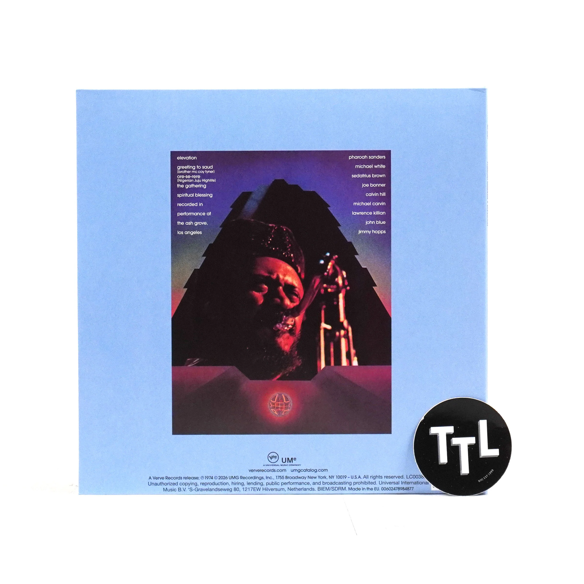 Pharoah Sanders: Elevation (Verve Vault 180g) Vinyl LP - Image 3