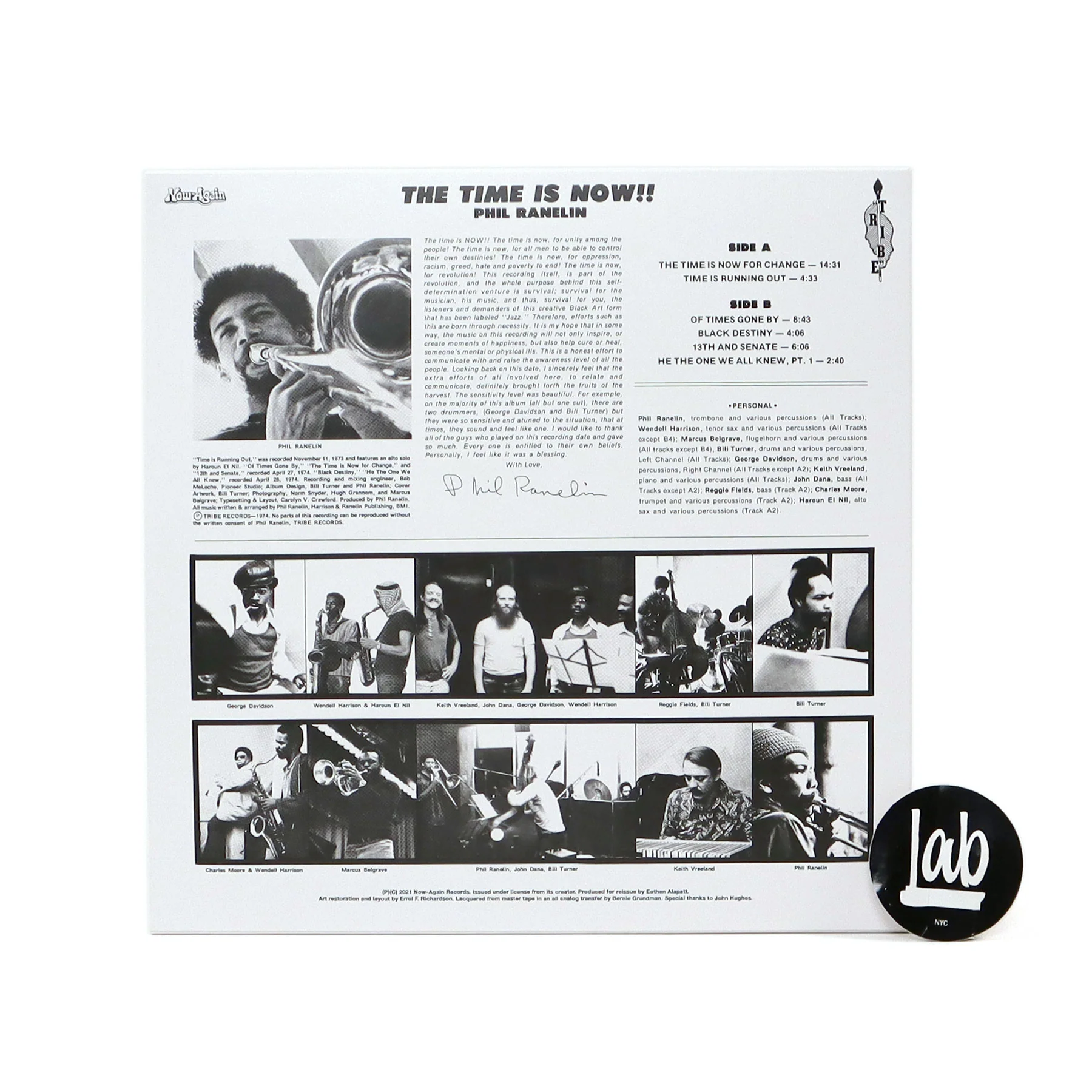 Phil Ranelin: The Time Is Now Vinyl LP - Image 3