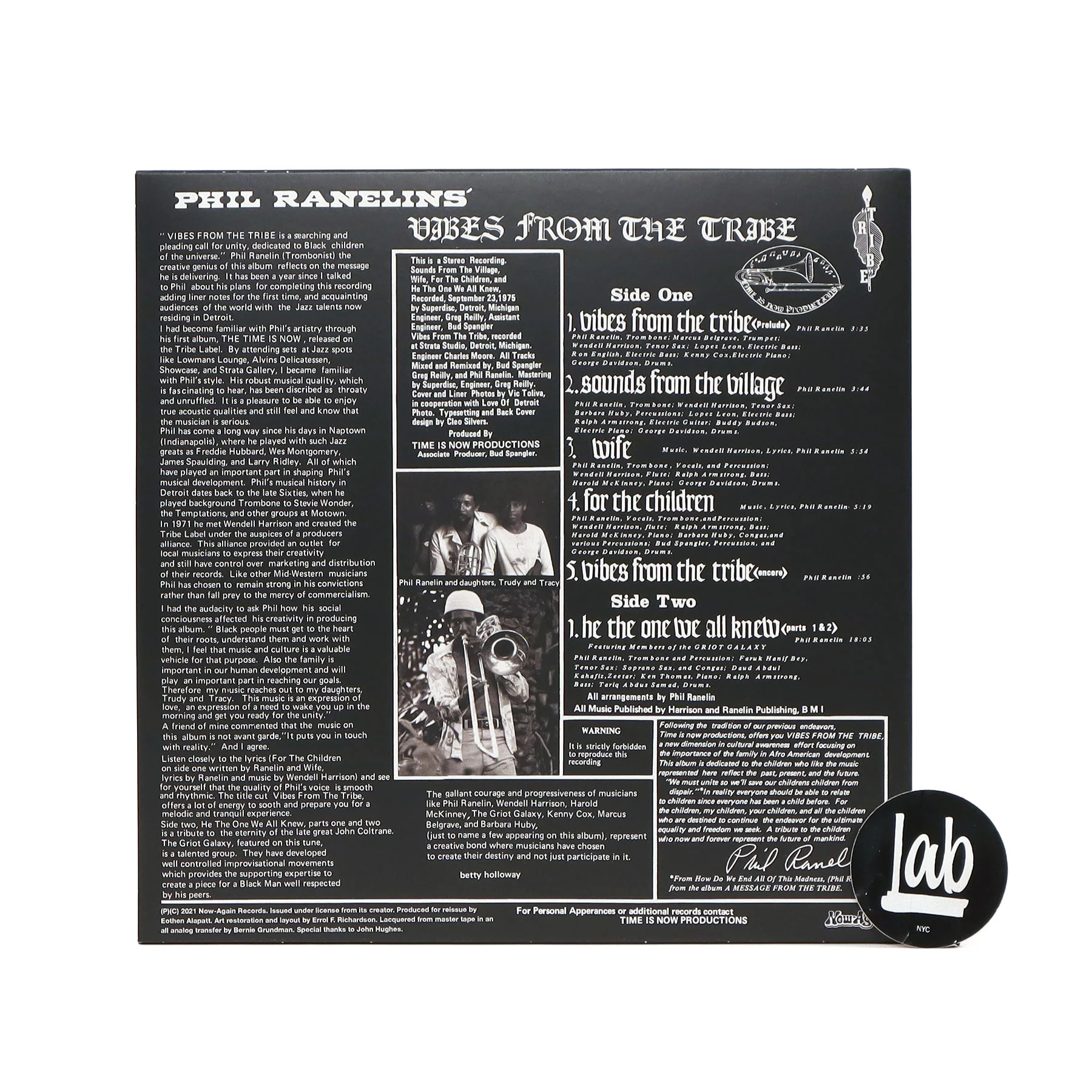 Phil Ranelin: Vibes From The Tribe Vinyl LP - Image 3