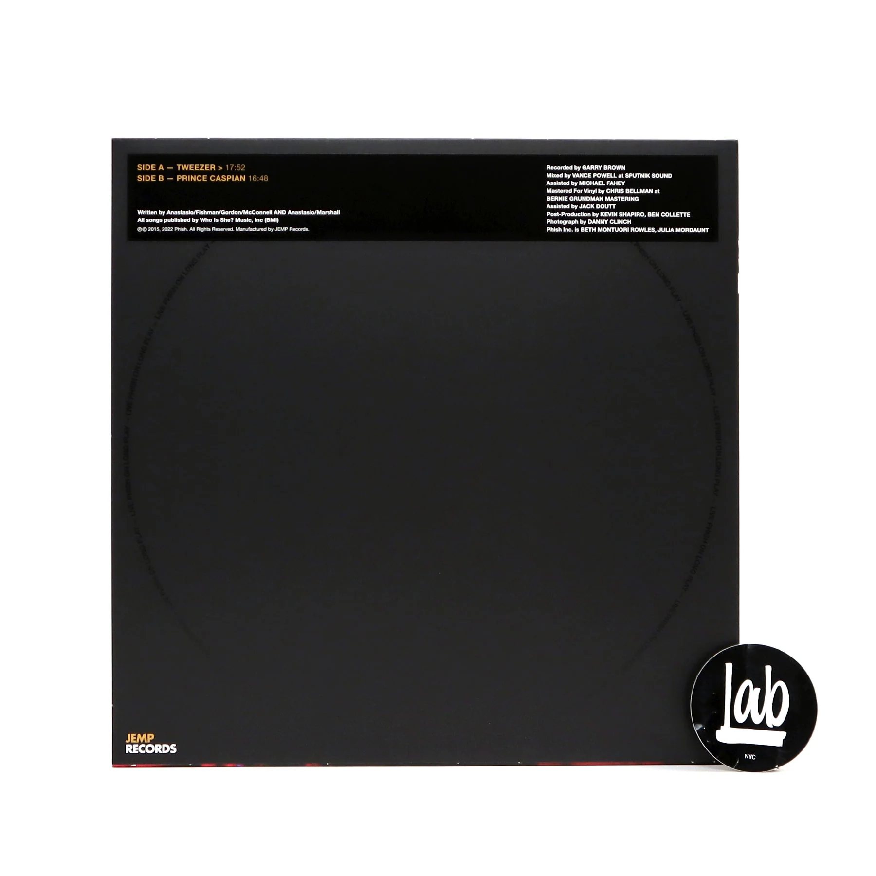 Phish: LP on LP 03 - Tweezer Prince Caspian 8/22/15 (Colored Vinyl) Vinyl LP - Image 3