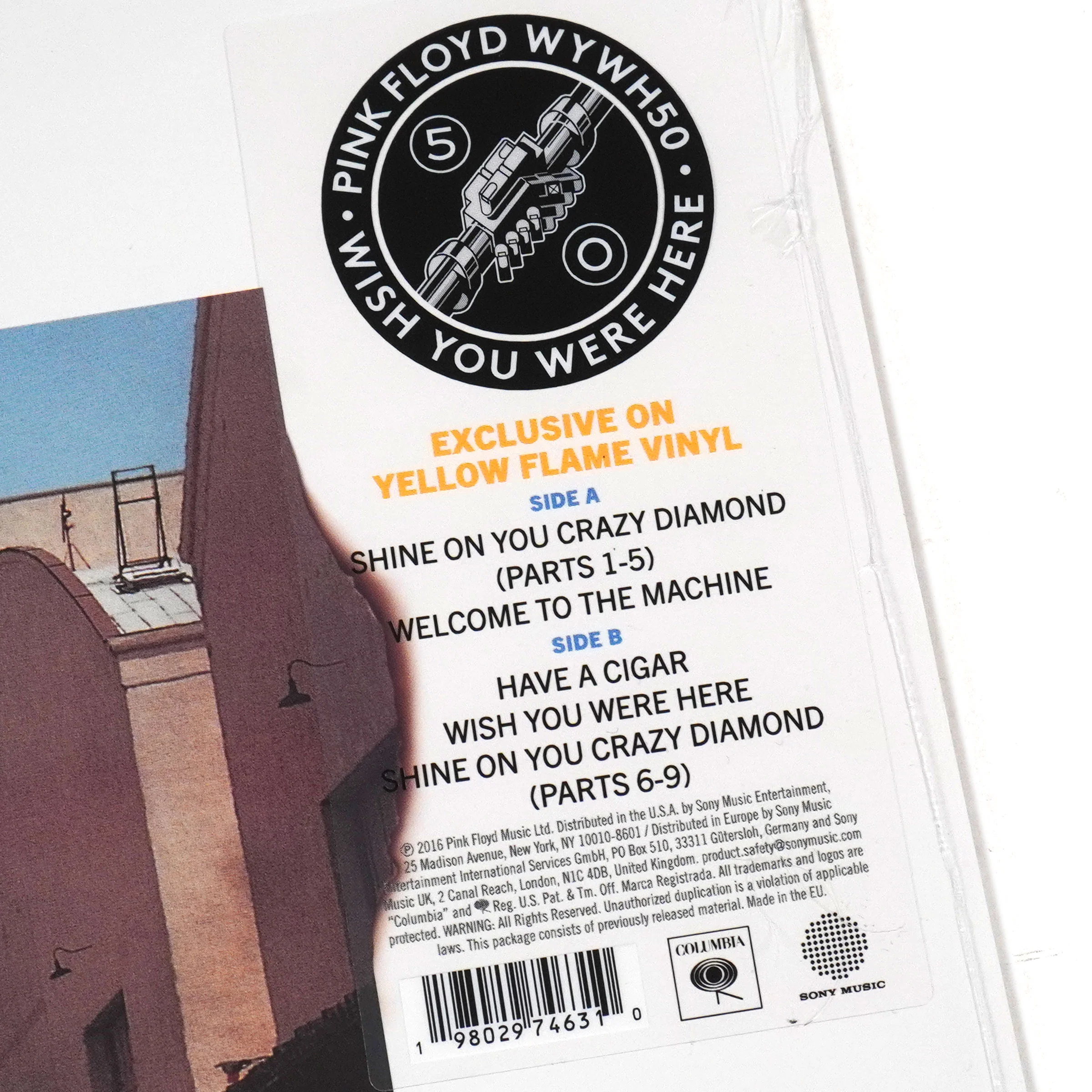 Pink Floyd: Wish You Were Here (UK Import, Colored Vinyl) Vinyl LP - Image 4
