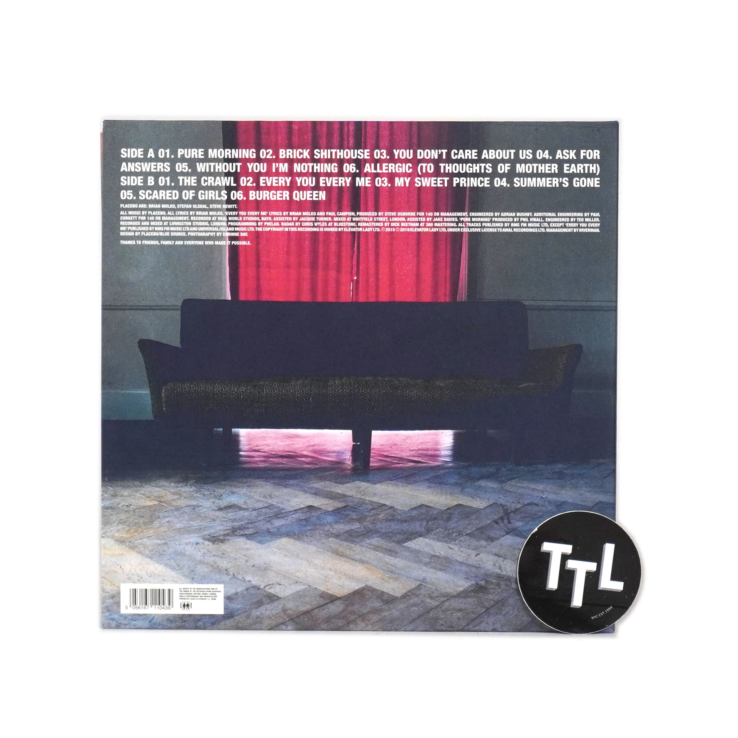 Placebo: Without You I'm Nothing Vinyl LP - Image 3