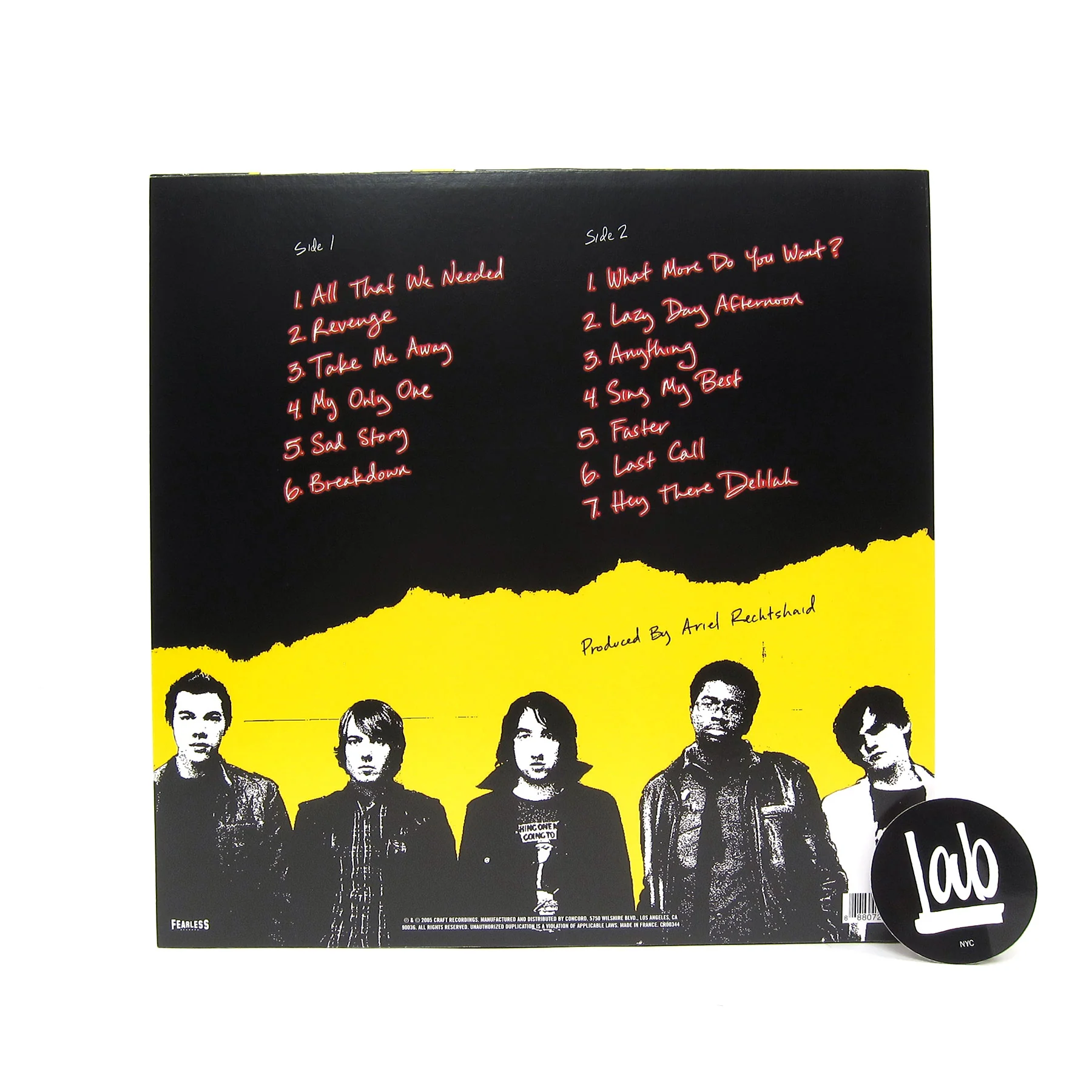 Plain White T's: All That We Needed (Colored Vinyl) Vinyl LP - Image 3