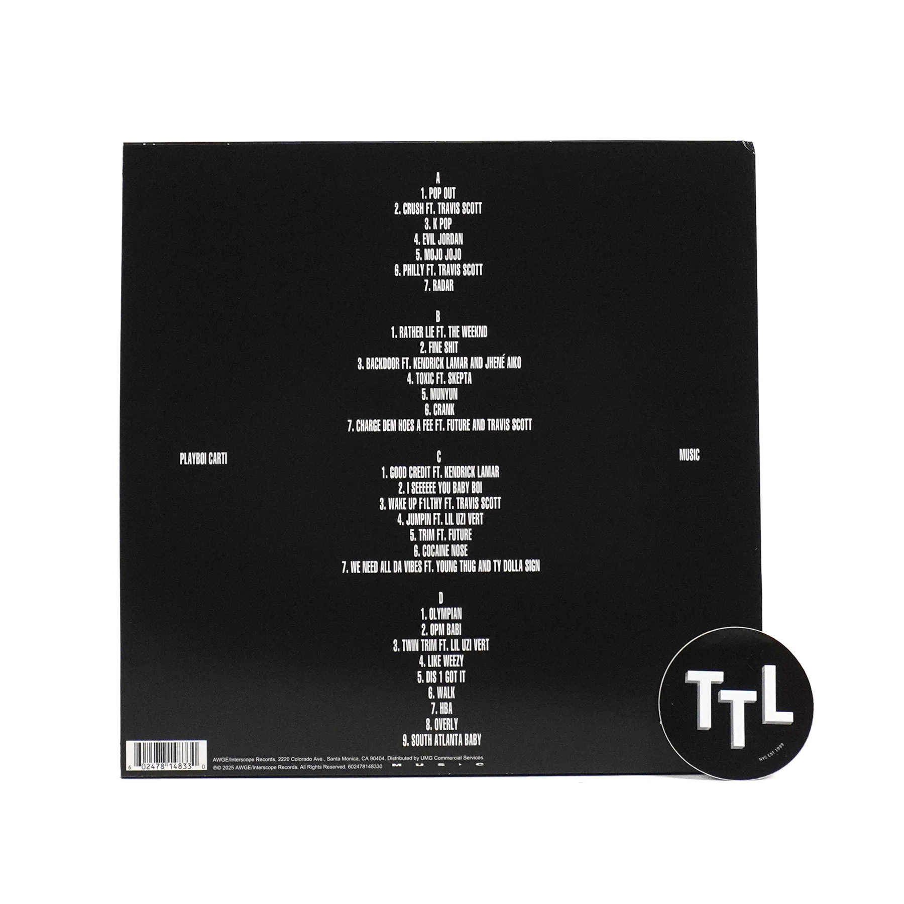 Playboi Carti: MUSIC Vinyl 2LP - Image 3