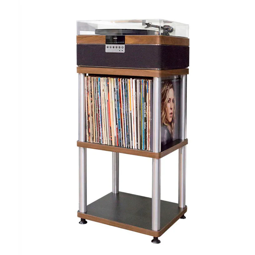 Plus Audio: The +Record Player Turntable + Integrated Audio System w/ Bluetooth - Carbon / 2M Red Upgrade - Image 4