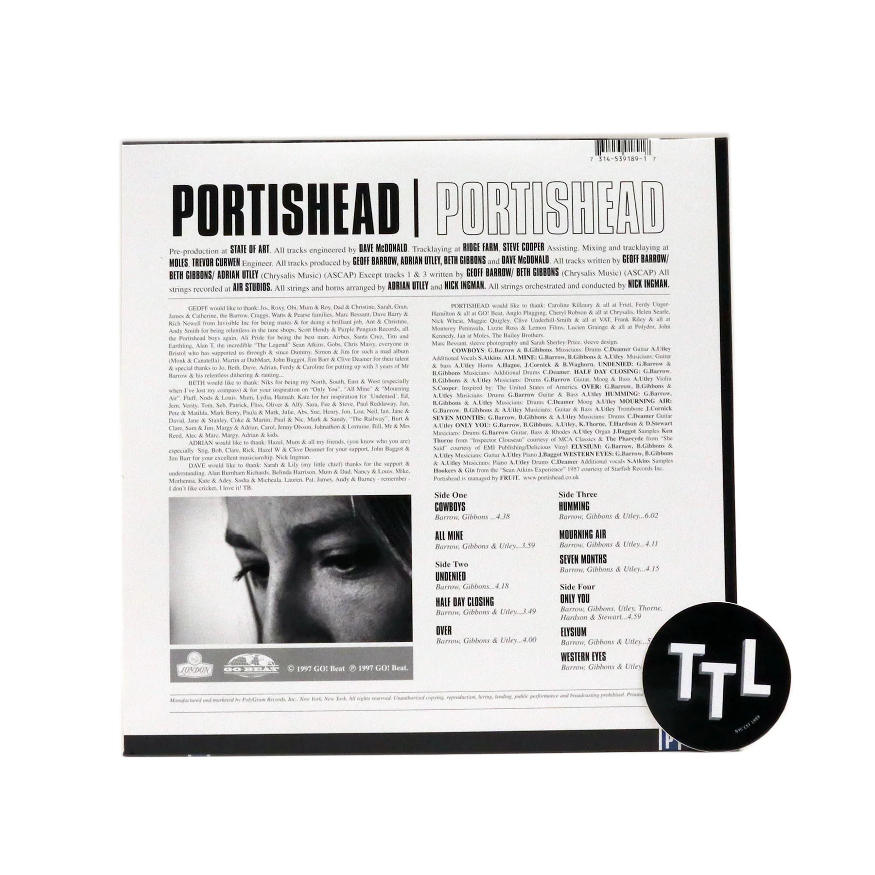 Portishead: Portishead Vinyl 2LP - Image 3