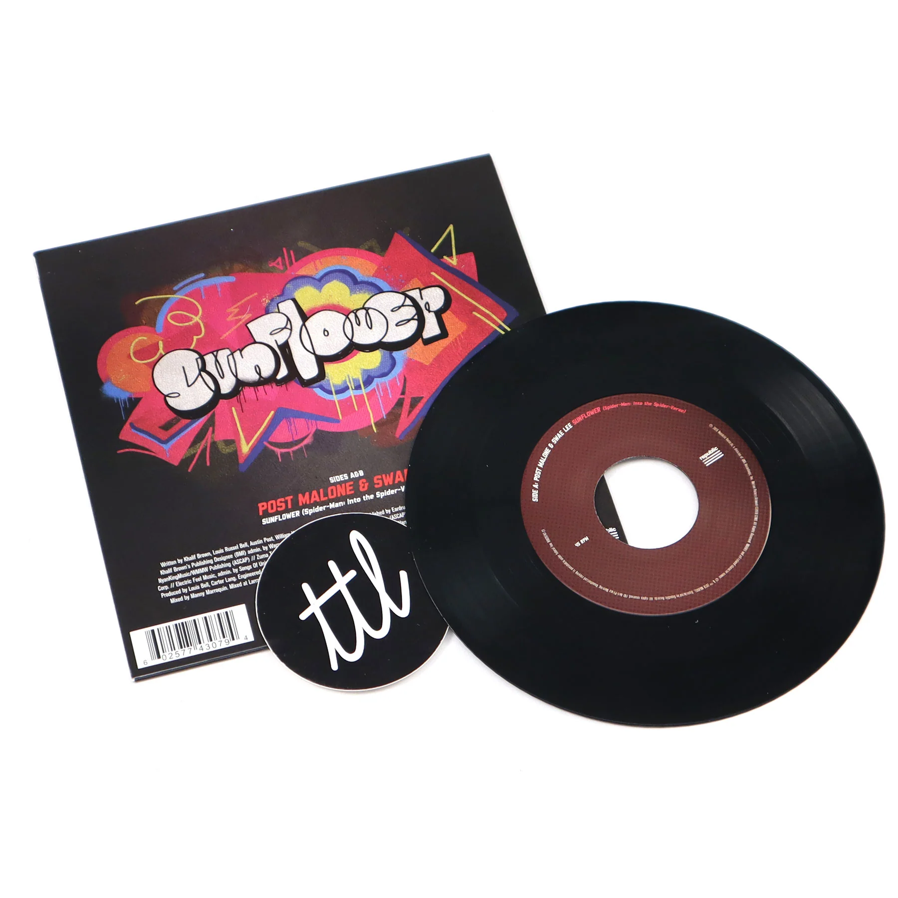 Post Malone & Swae Lee: Sunflower - Spider-Man Into The Spider-Verse Vinyl 7" - Image 2