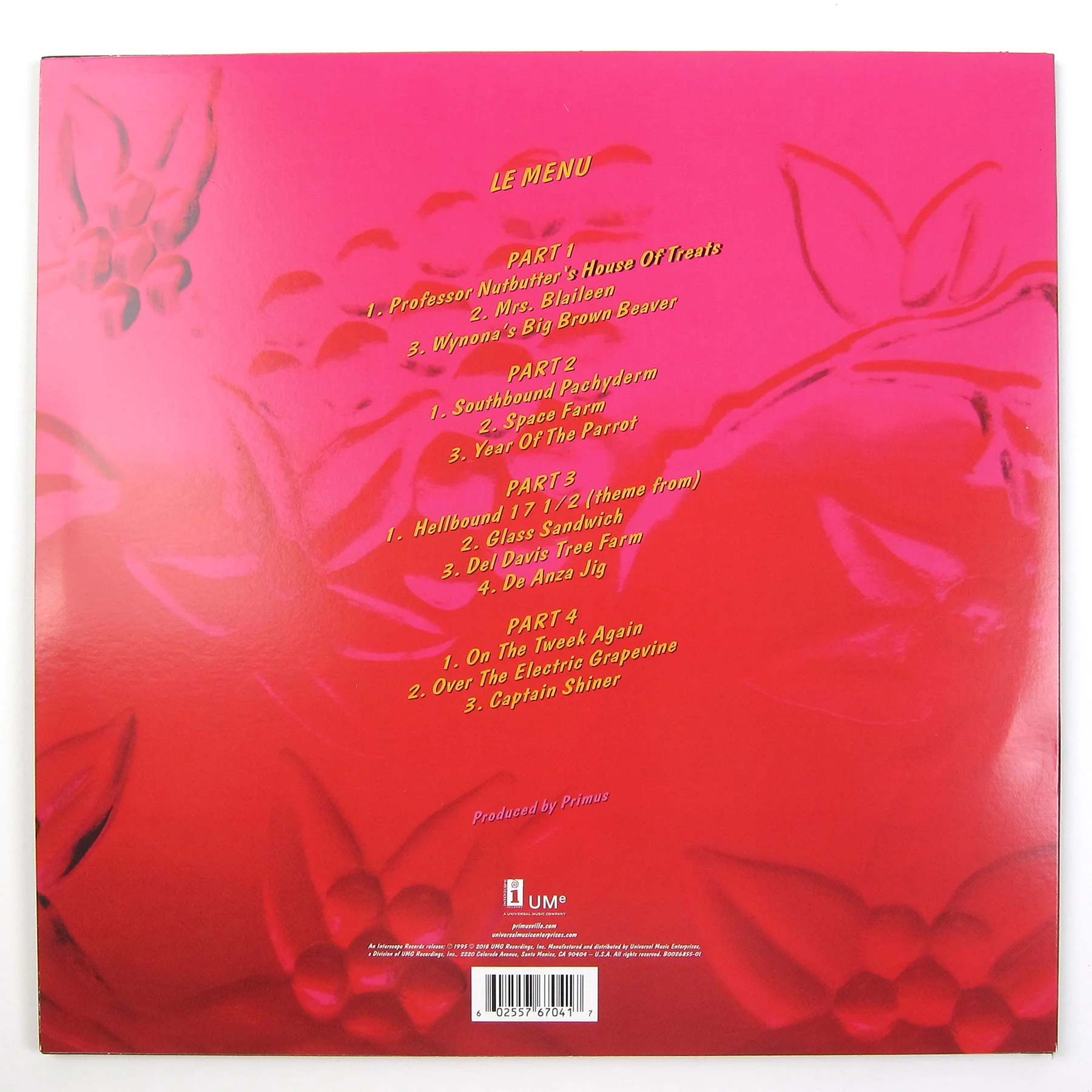 Primus: Tales From The Punchbowl (180g, Colored Vinyl) Vinyl LP - Image 3