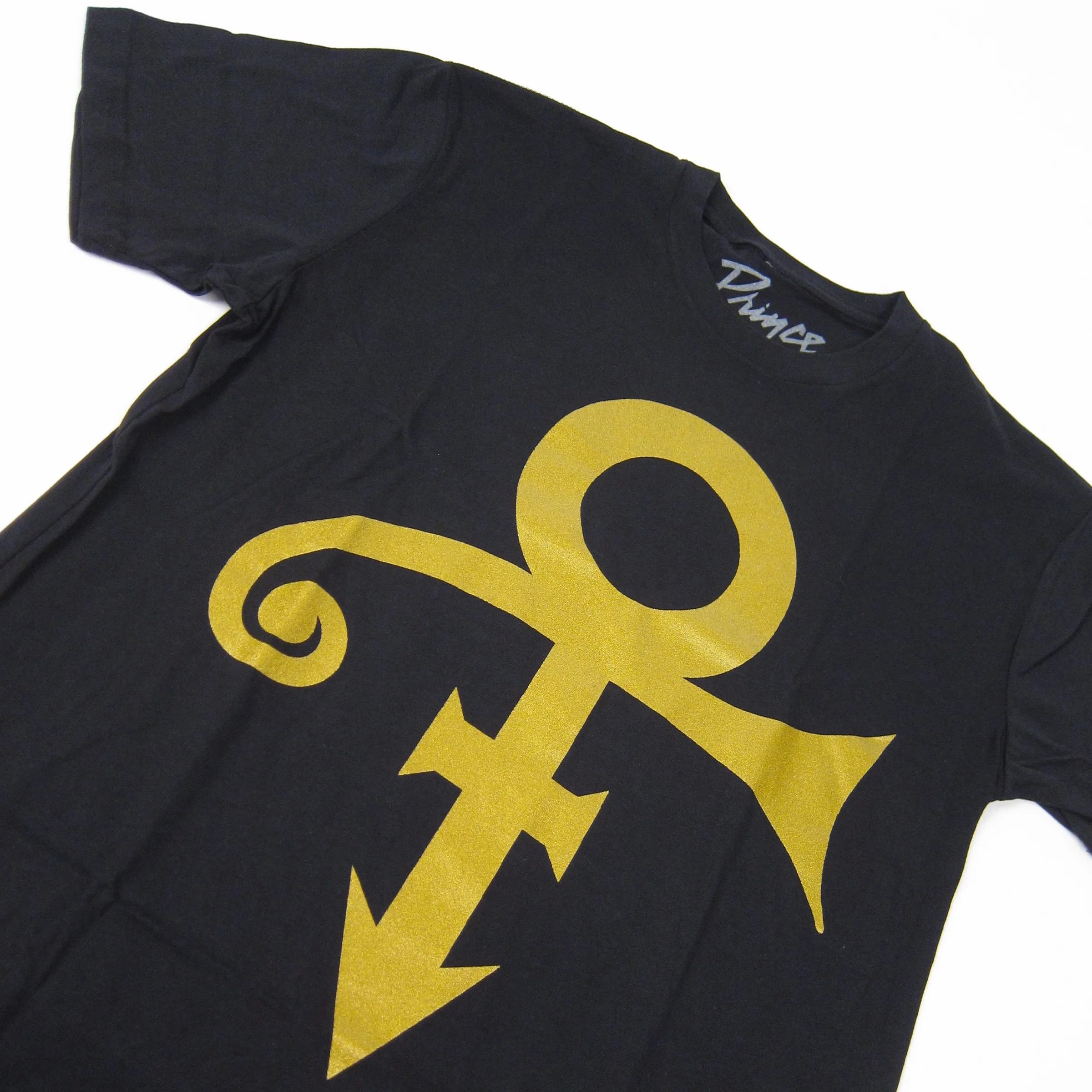 Prince: Gold Symbol Logo Shirt - Black - Image 2