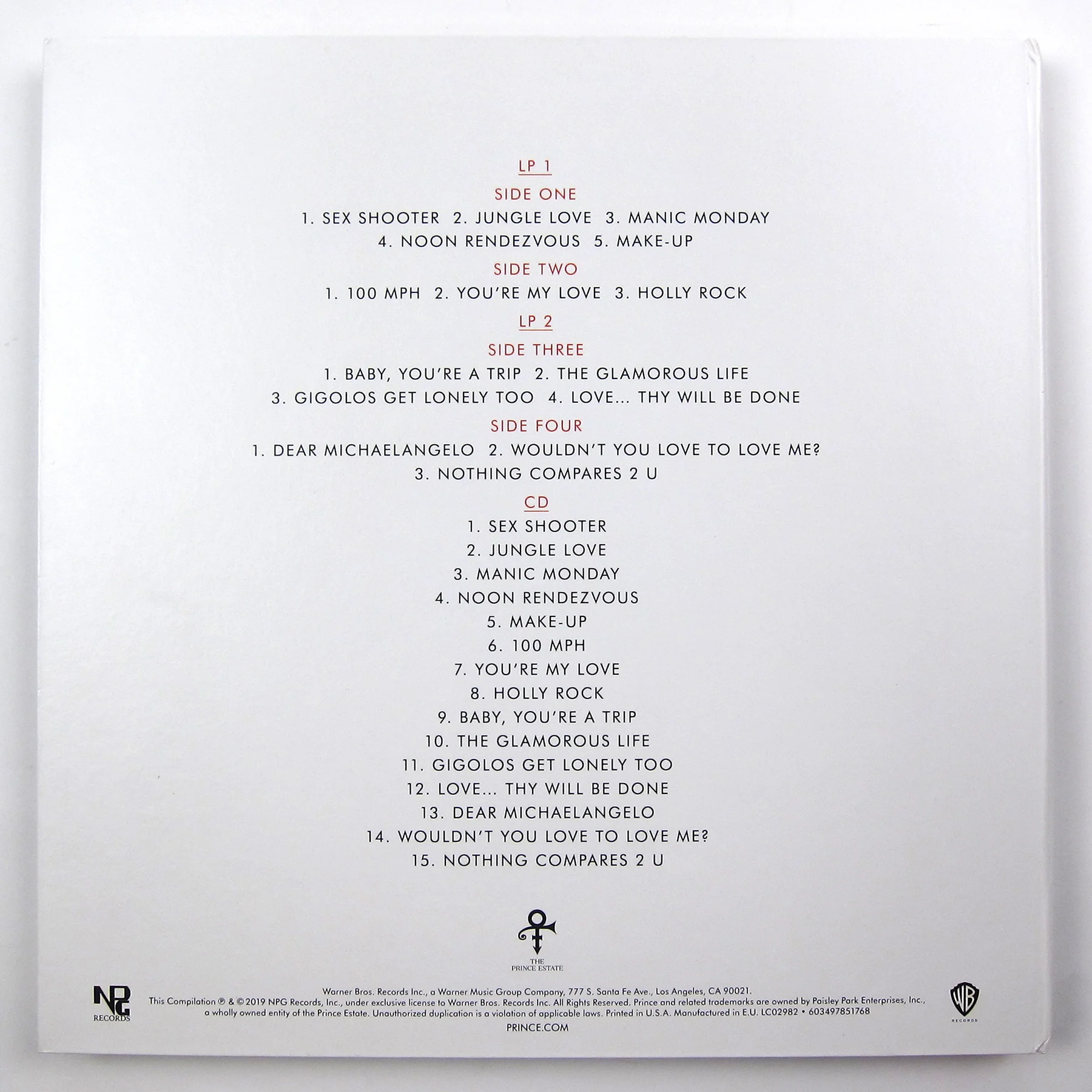 Prince: Originals Deluxe Edition (Colored Vinyl) Vinyl 2LP+CD - Image 3