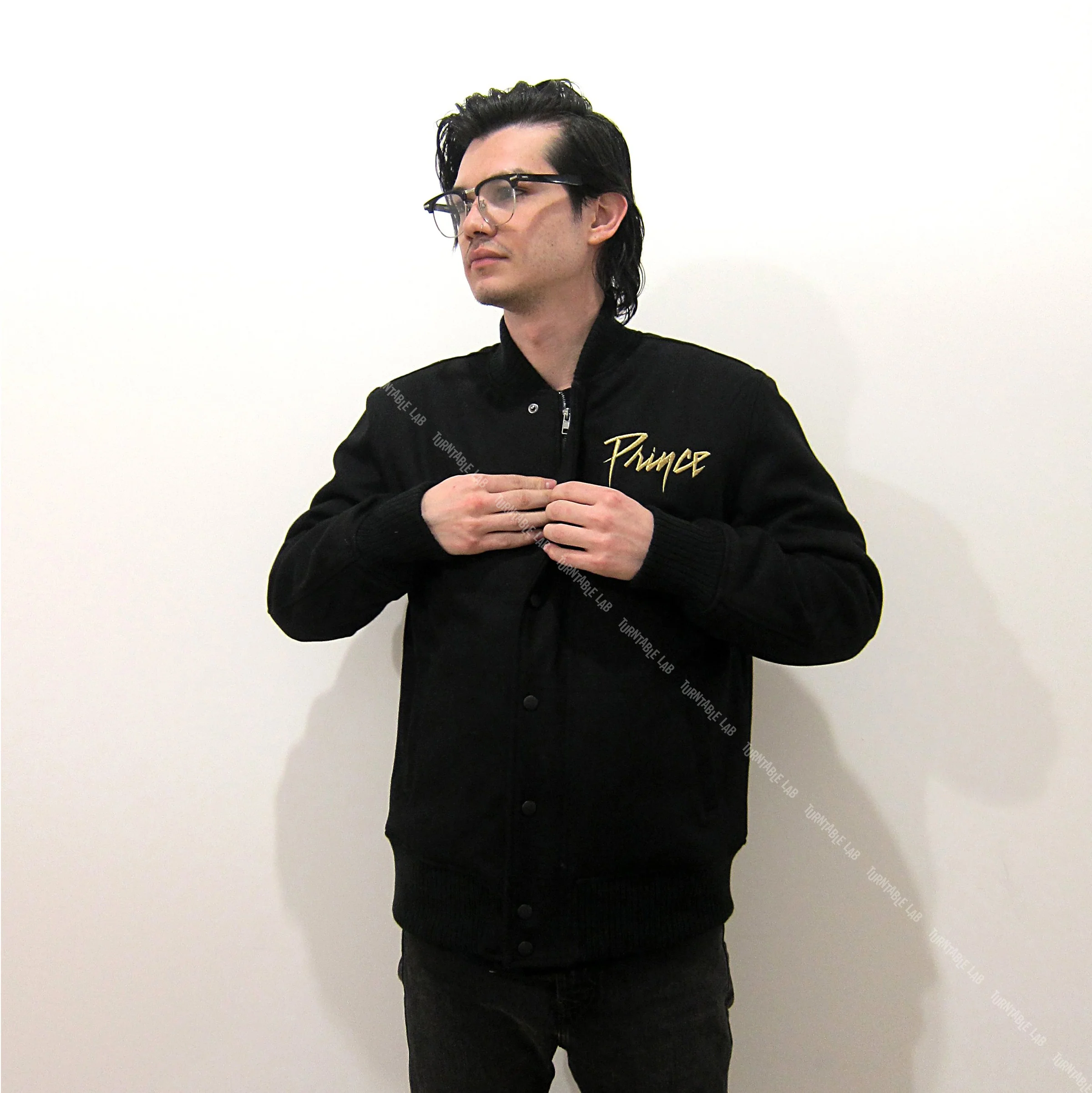 Prince: Symbol Varsity Jacket - Black - Image 2