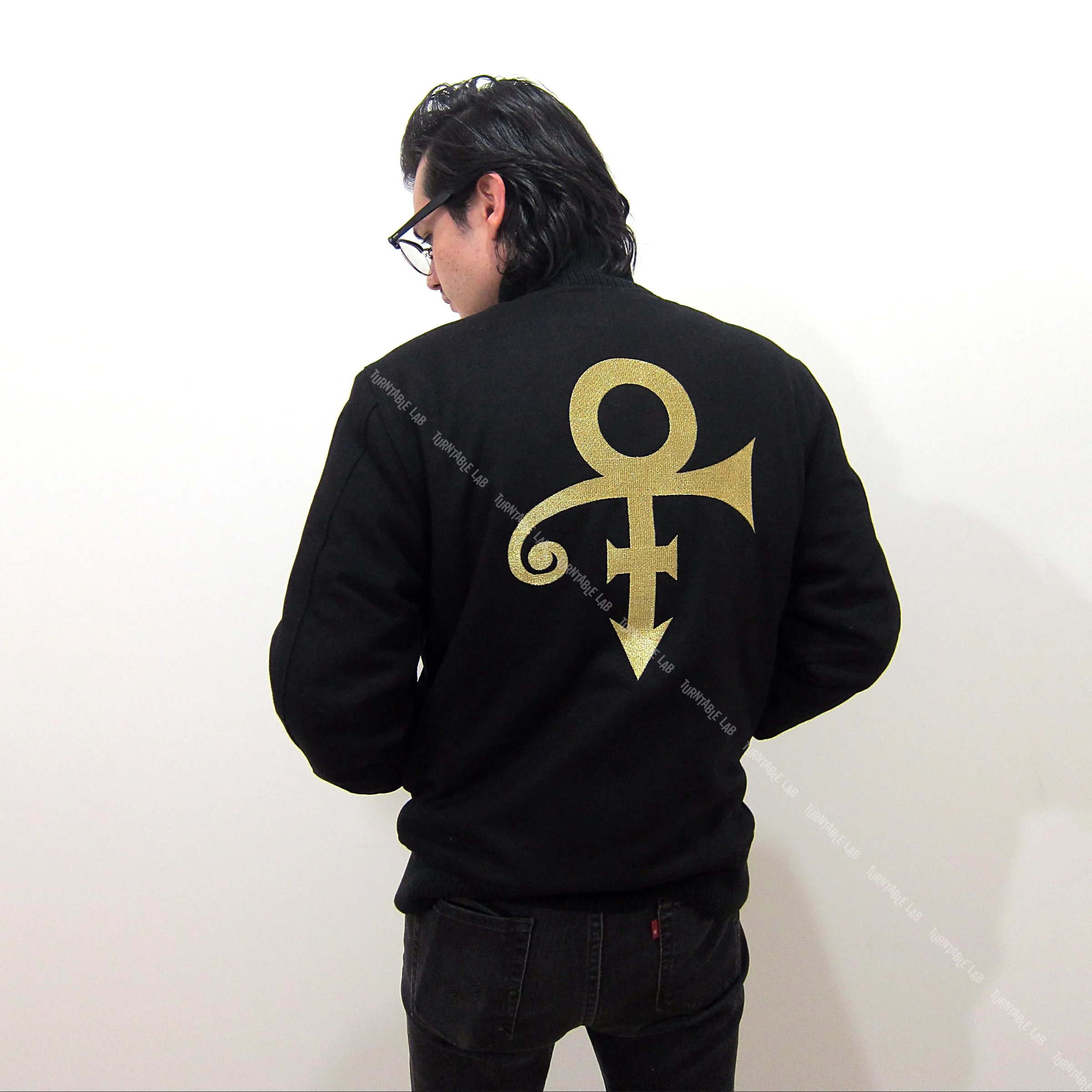 Prince: Symbol Varsity Jacket - Black - Image 3