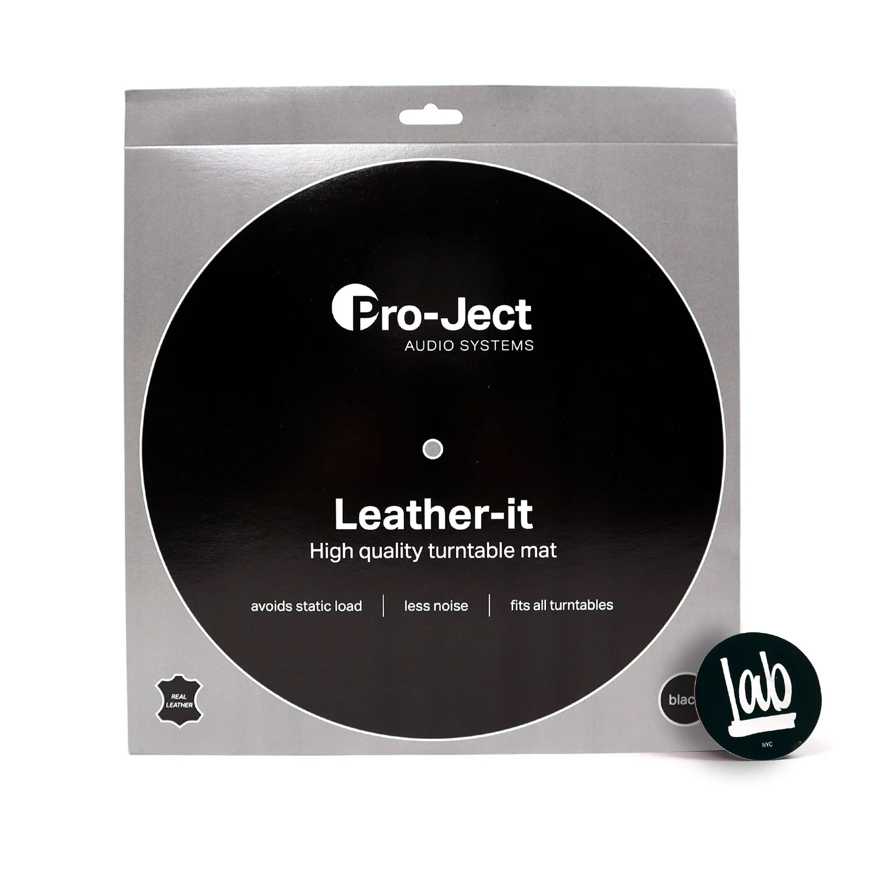 Pro-Ject: Leather-It Platter Mat - Black - Image 3