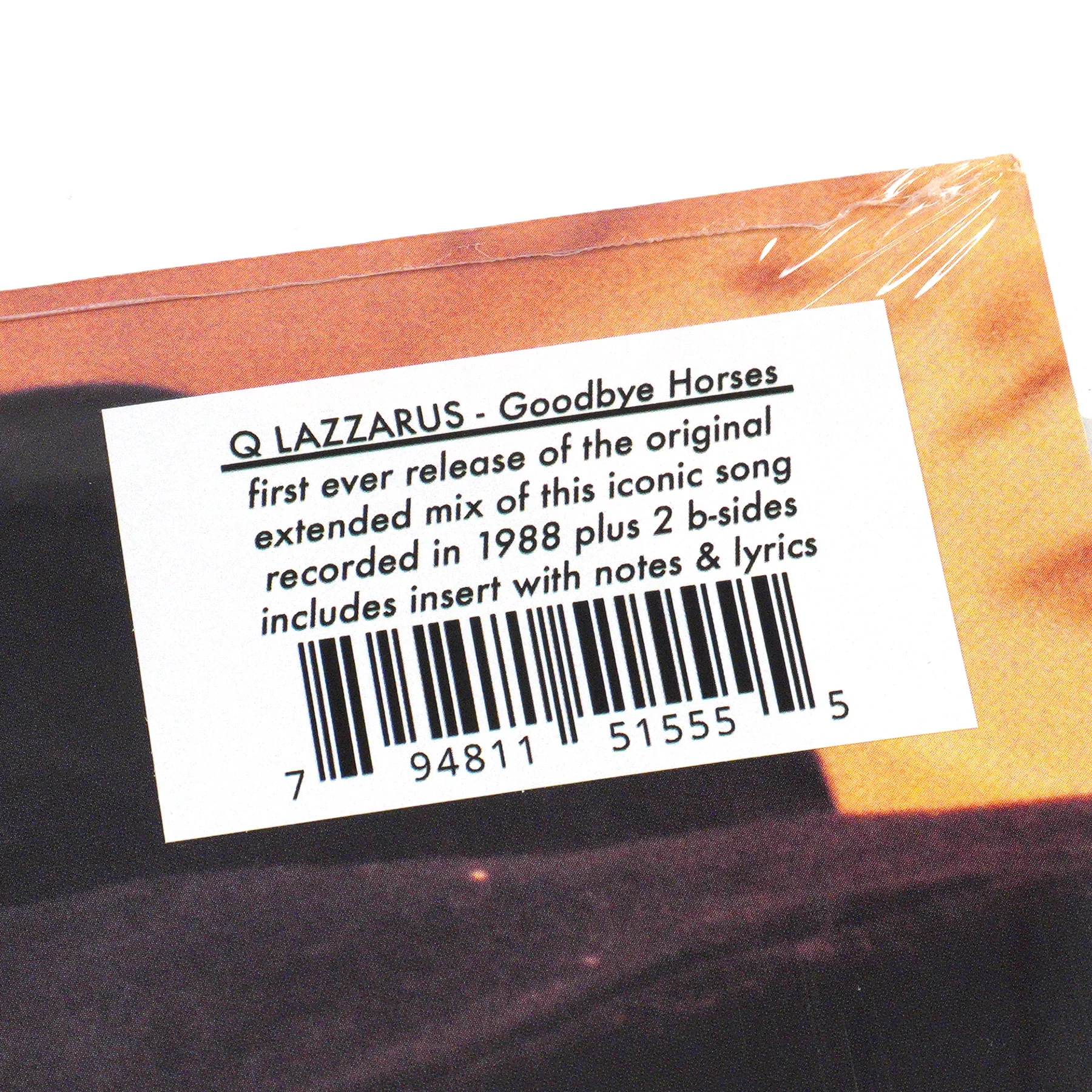 Q Lazzarus: Goodbye Horses Vinyl 12" - Image 4