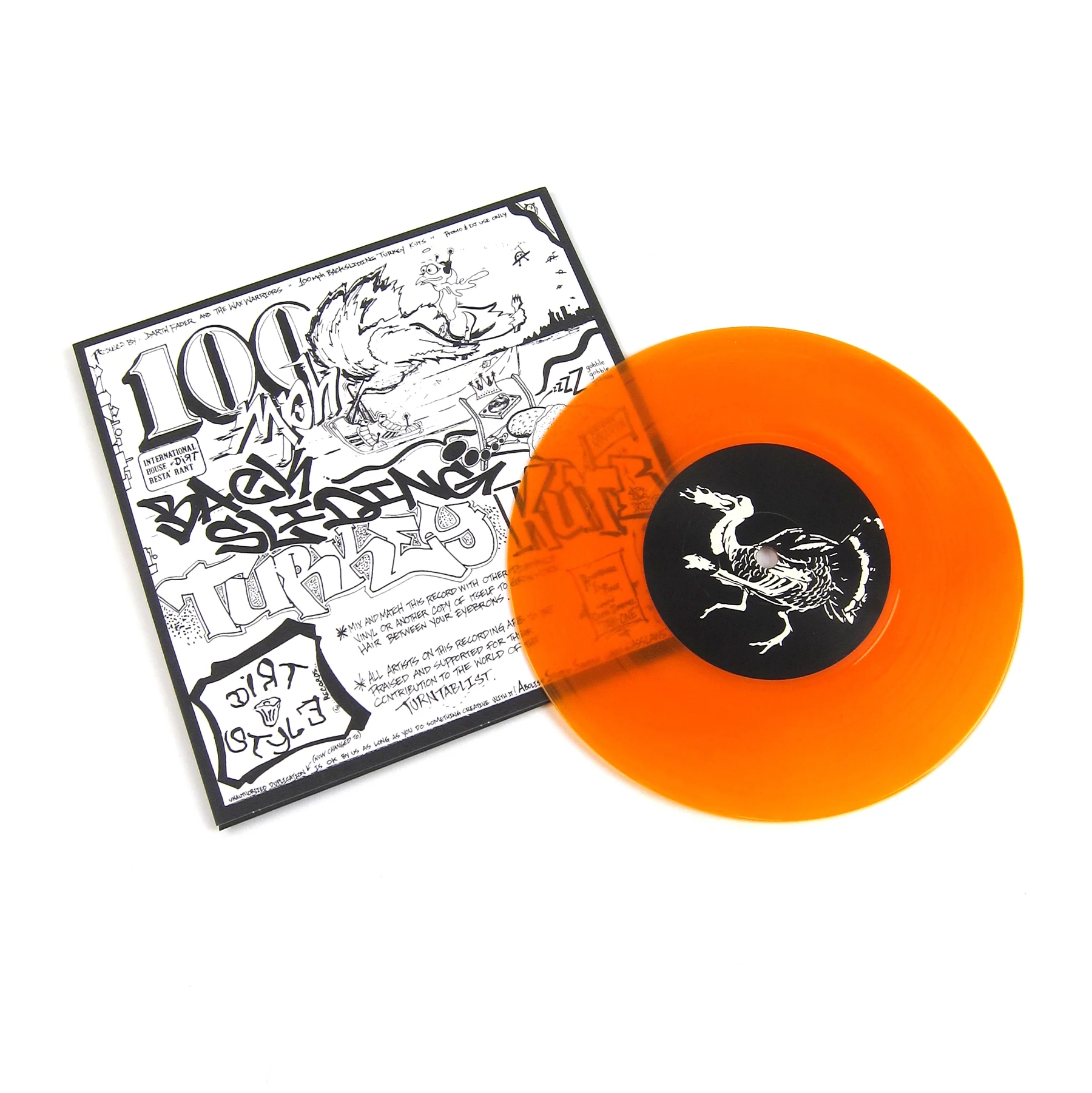 QBert: 100MPH Backsliding Turkey Kuts (Colored Vinyl) Vinyl 7" - Image 2
