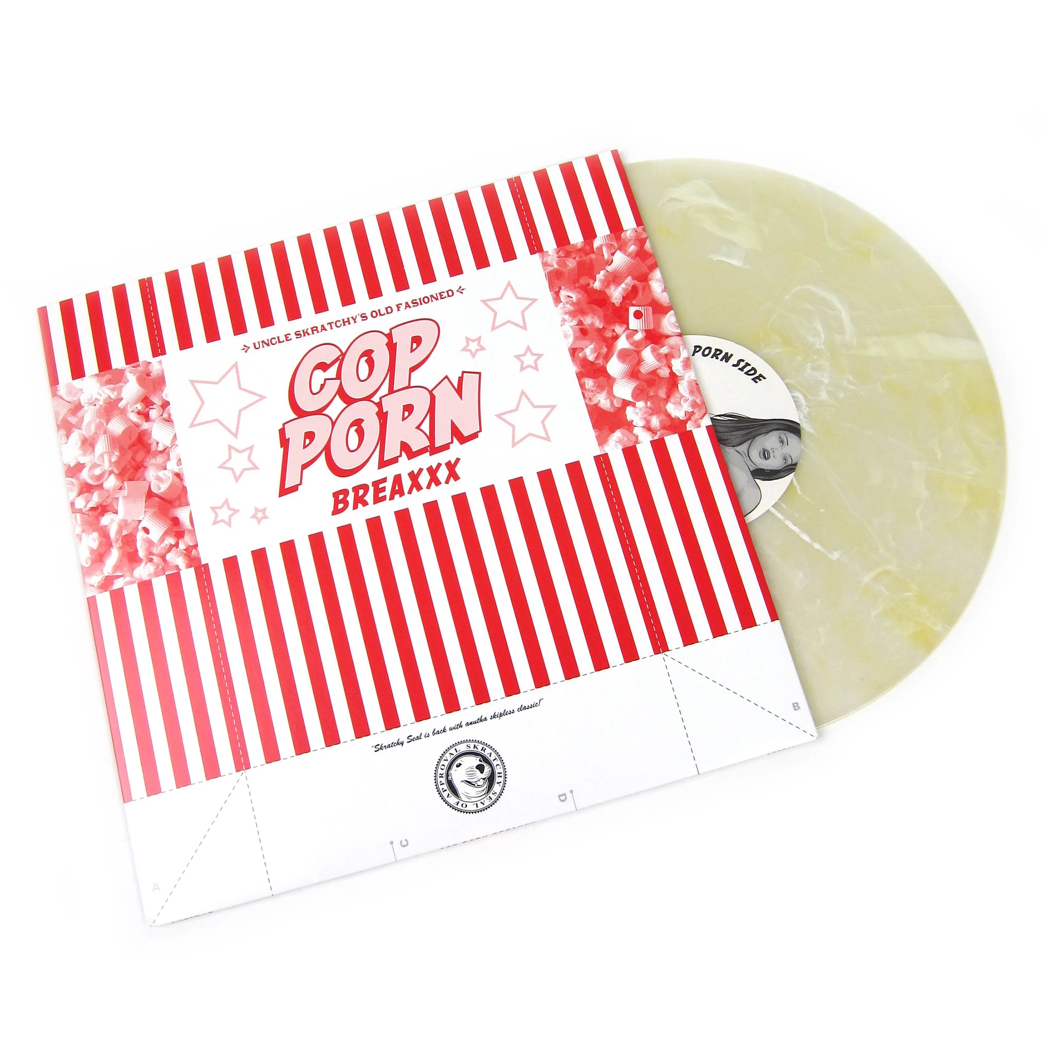 QBert: Cop Porn Breaxxx (Yellow / White Colored Vinyl) Vinyl LP