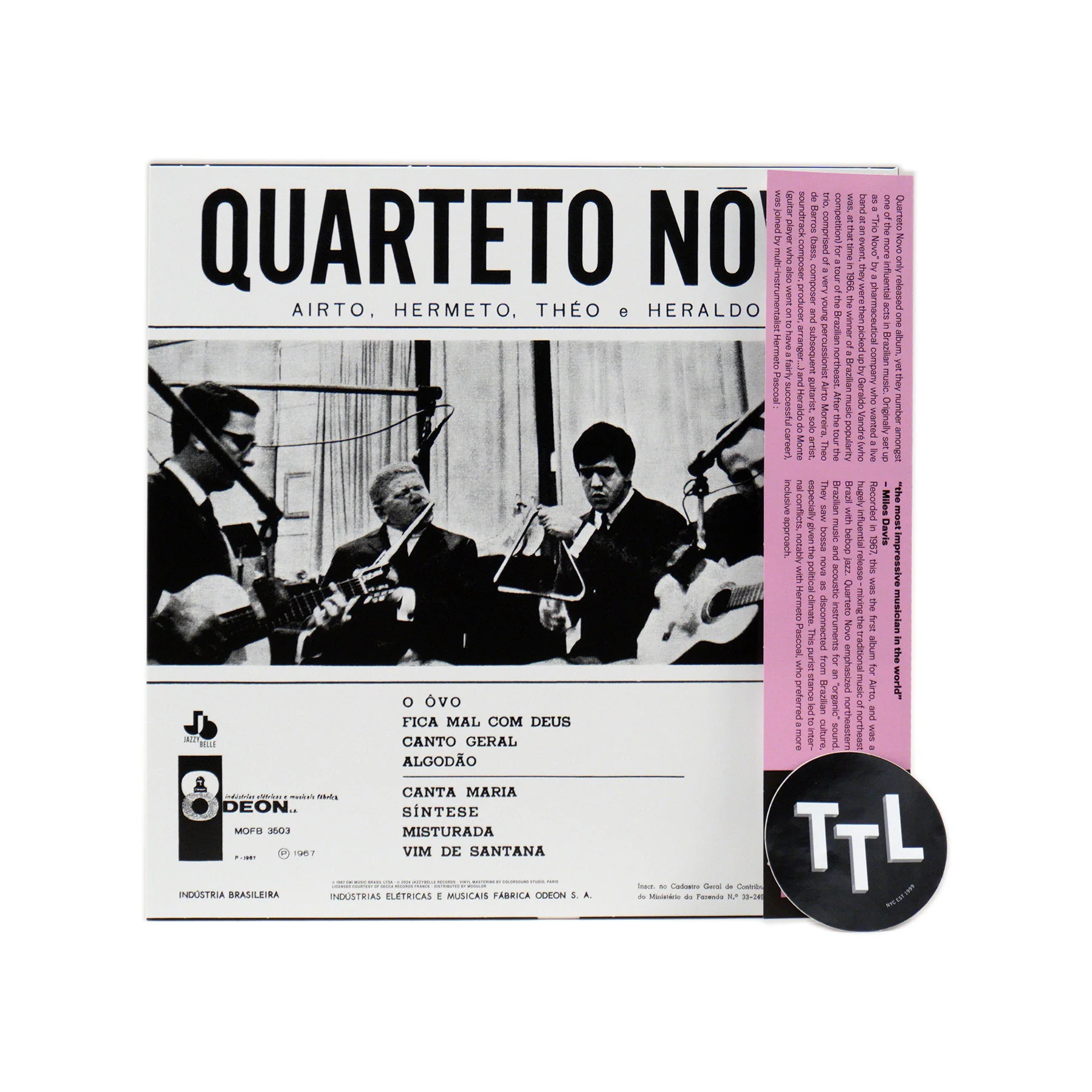 Quarteto Novo: Quarteto Novo Vinyl LP - Image 2