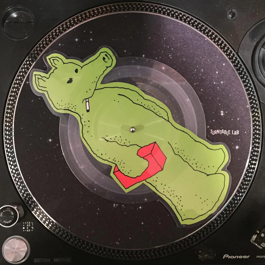 Quasimoto: Talkin Shit / Planned Attack - X-Ray Die Cut Picture Disc (Blue Variant) Vinyl 7" - Image 4