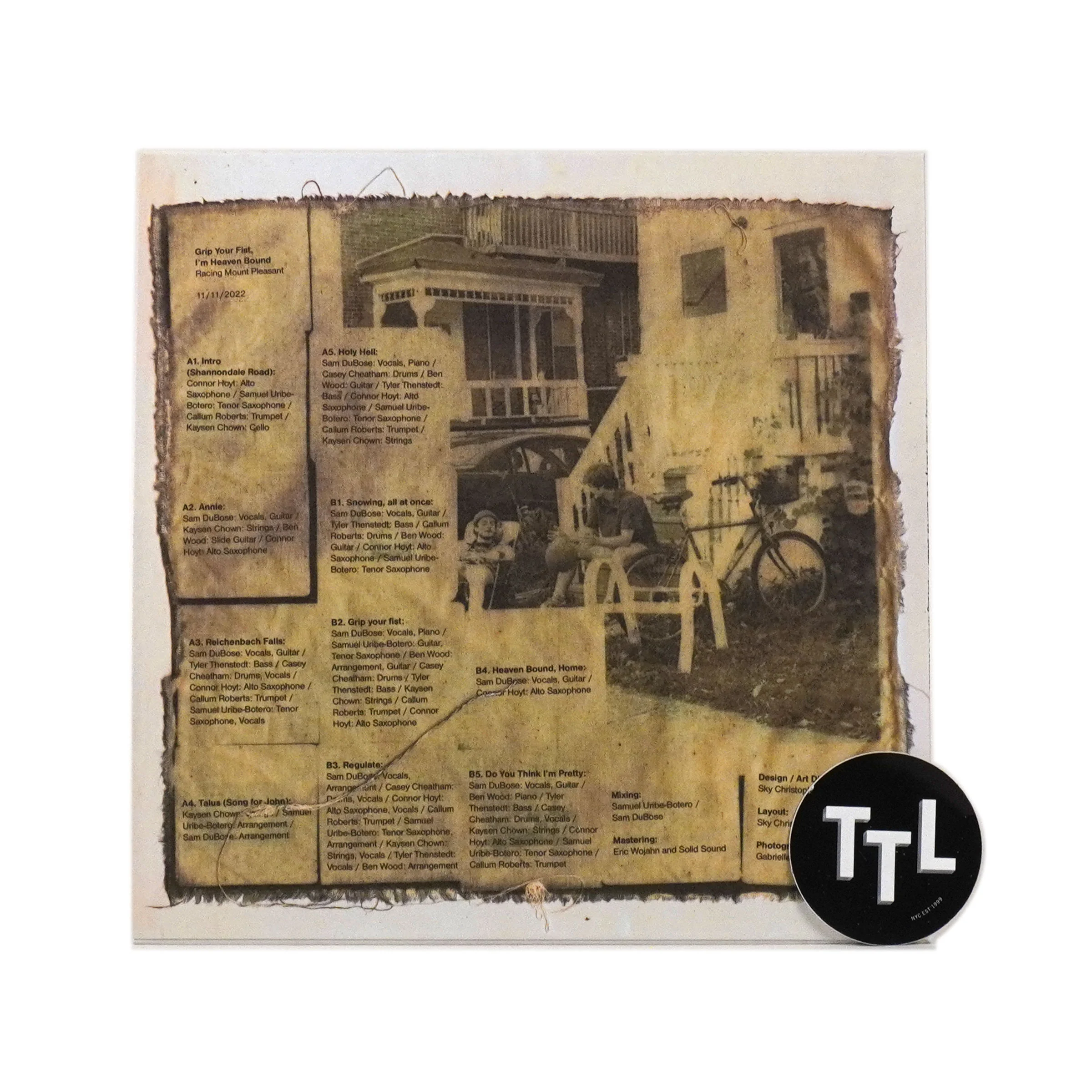 Racing Mount Pleasant: Grip Your Fist, I'm Heaven Bound (Indie Exclusive Colored Vinyl) Vinyl LP - Image 3
