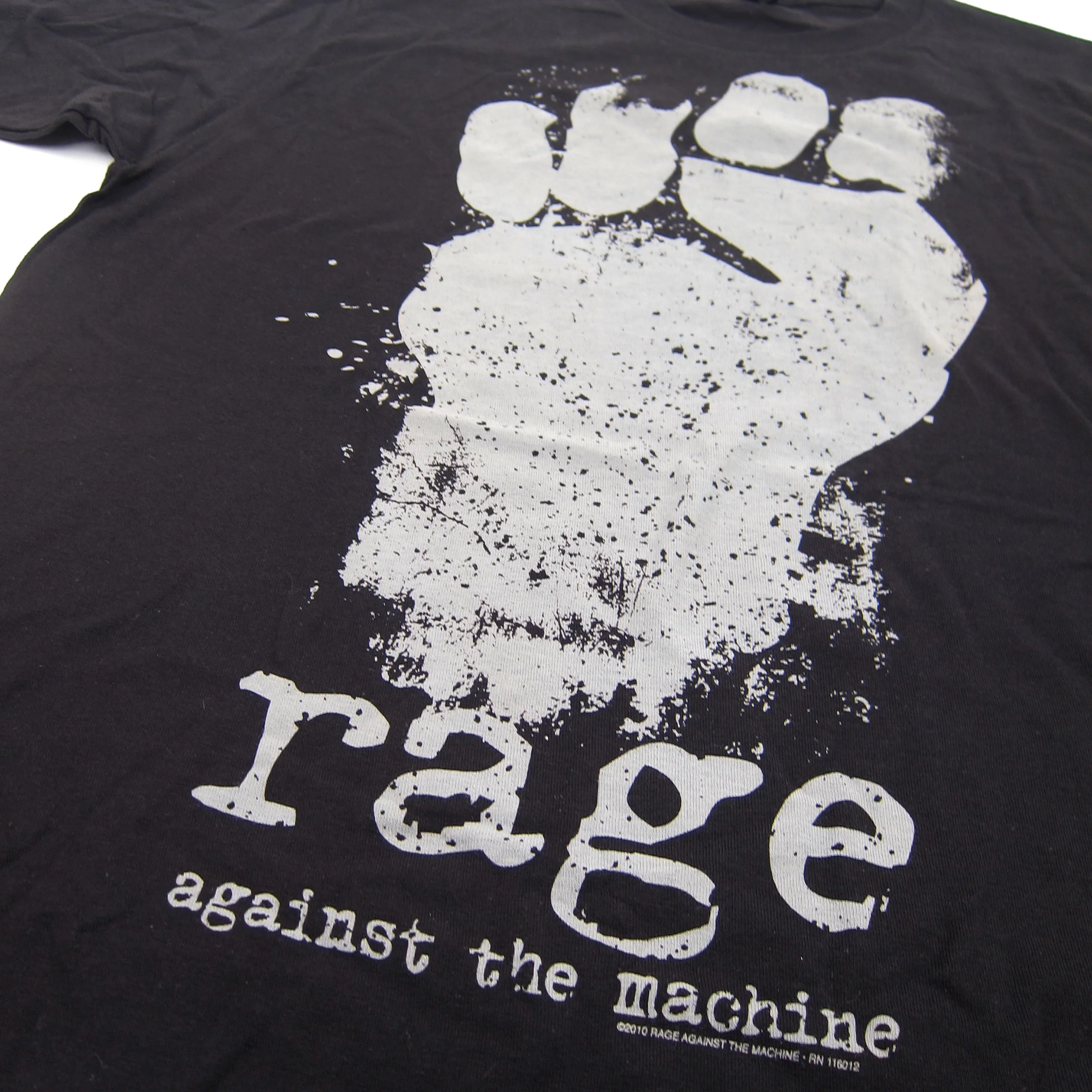 Rage Against The Machine: Fist Shirt - Black - Image 2