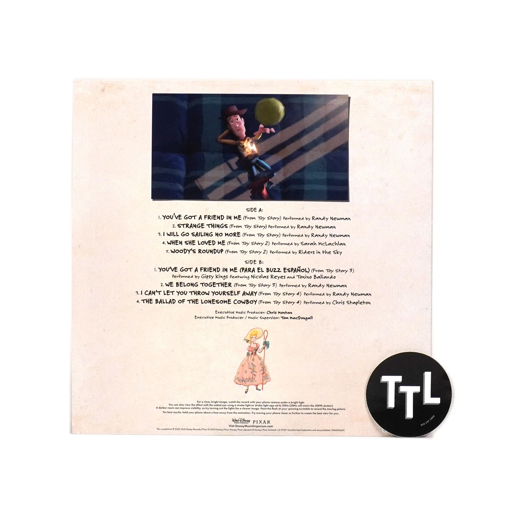 Randy Newman: Toy Story: Songs to Infinity and Beyond - 30th Anniversary (Zoetrope Colored Vinyl) Vinyl LP - Image 3