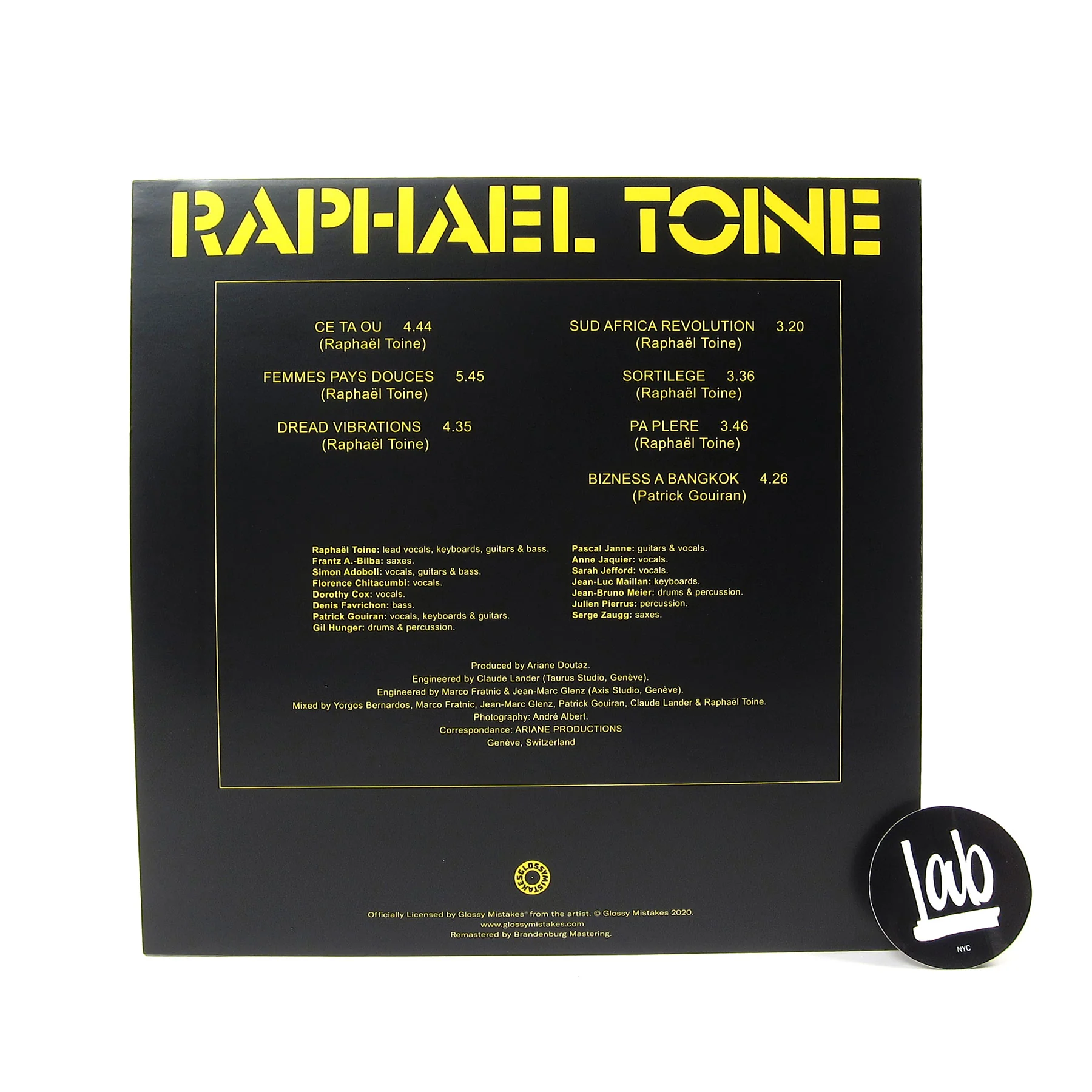 Raphael Toine: Ce Ta Ou / Sud Africa Revolution Vinyl LP - Image 2