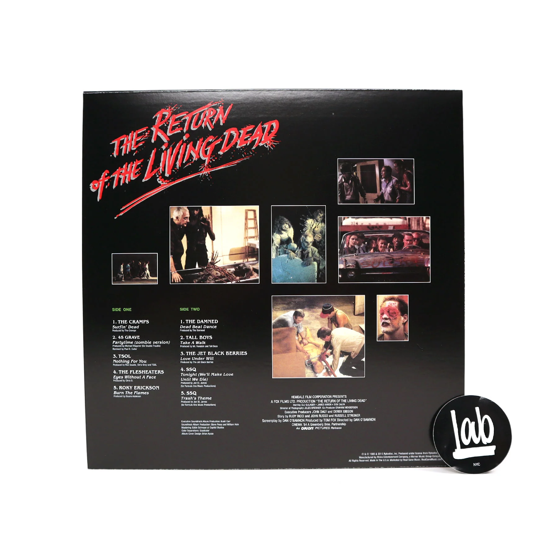 Real Gone Music: Return Of The Living Dead Soundtrack (Blood Splatter Colored Vinyl) Vinyl LP - Image 3