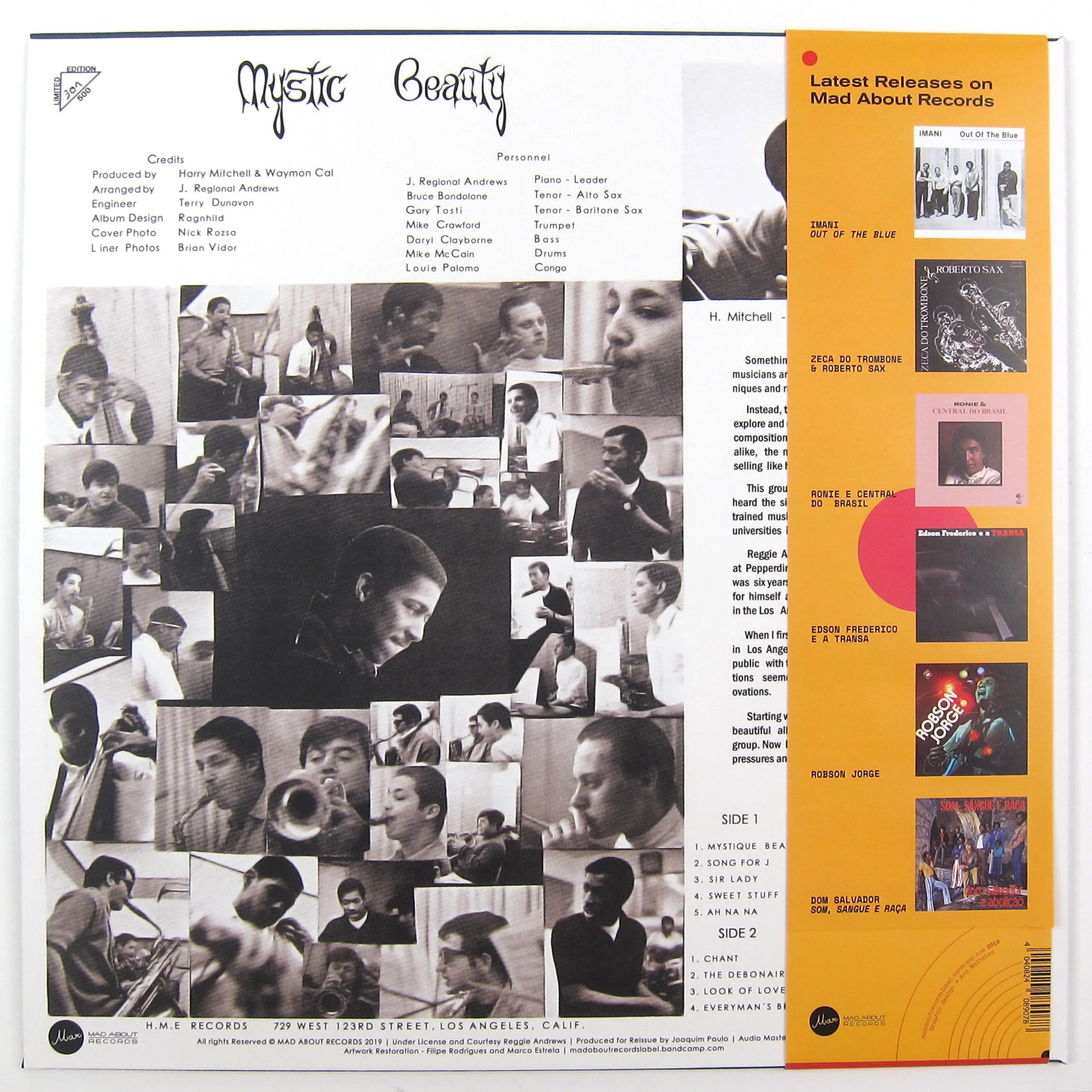 Reggie Andrews And The Fellowship: Mystic Beauty (180g) Vinyl LP - Image 2